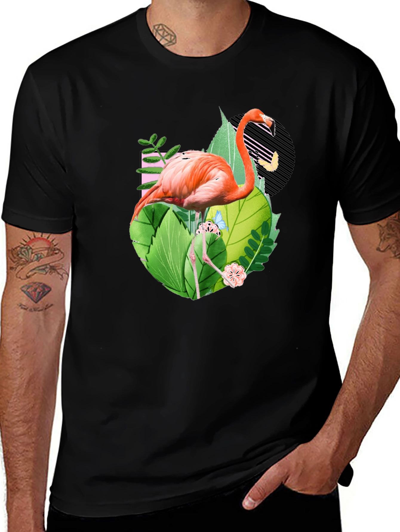 Variant 15 of Tropical Flamingo Graphic T-Shirt