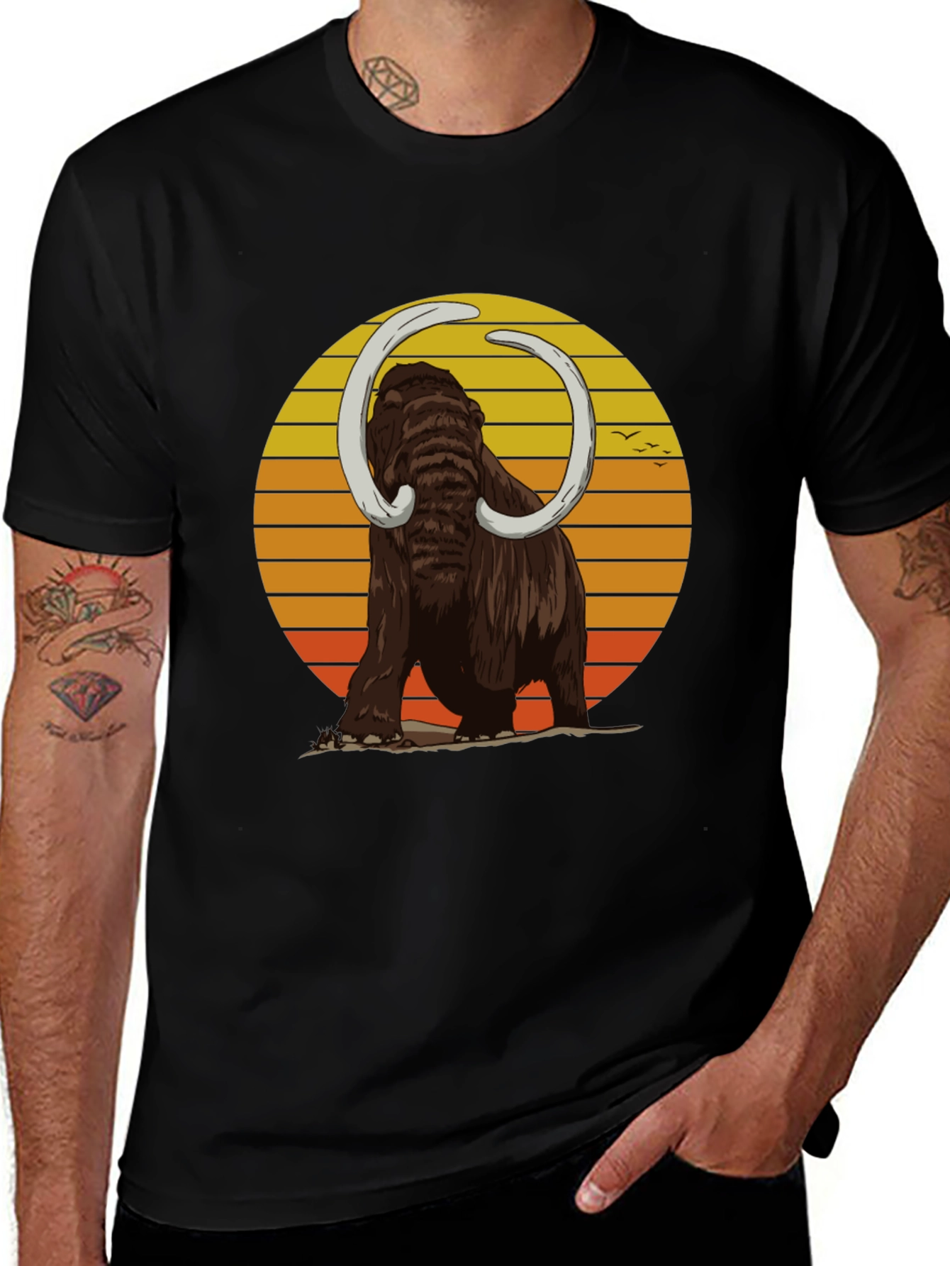 Variant 7 of Mammoth Sunset T-Shirt - Retro Style