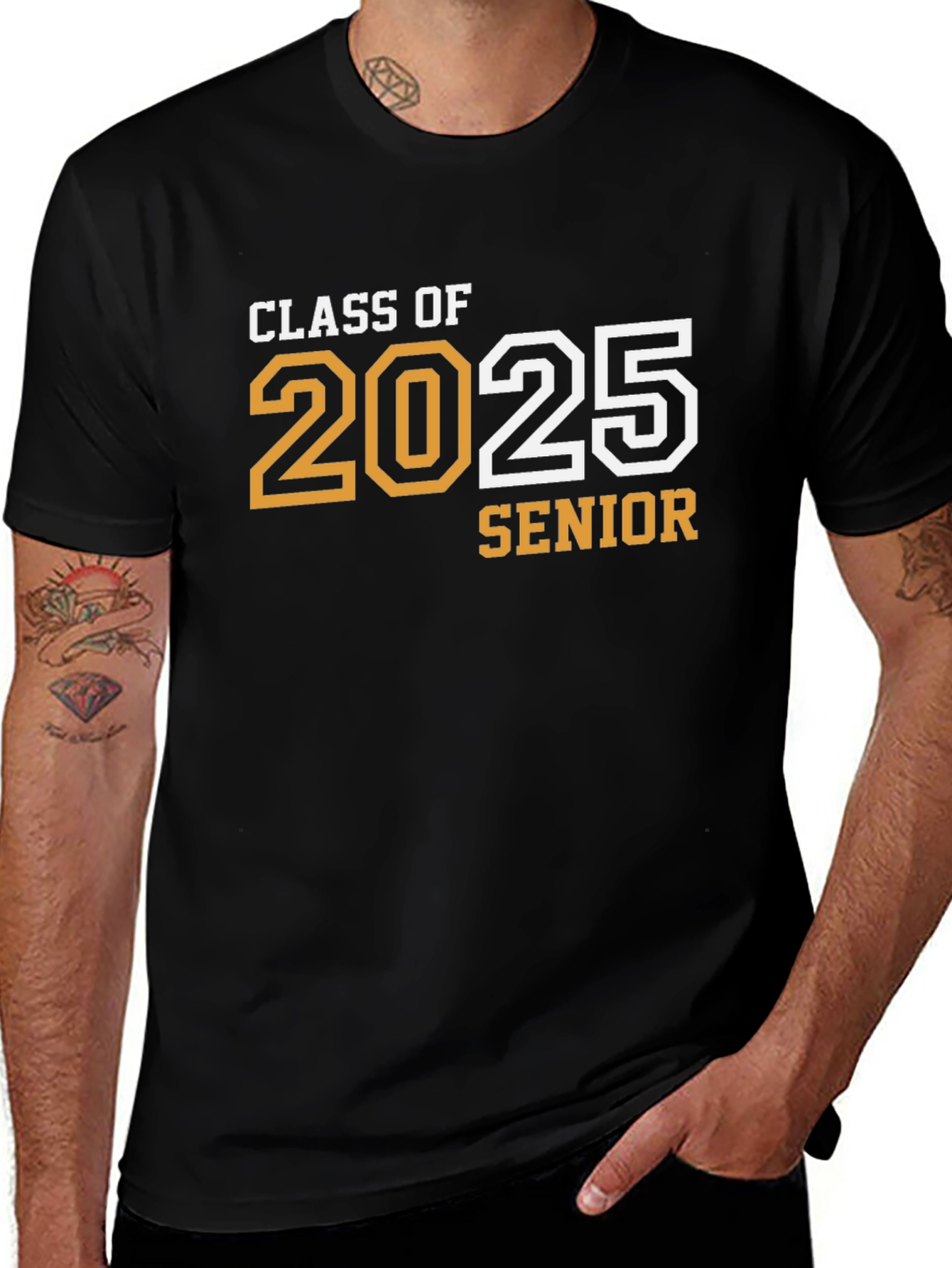 Variant 27 of Senior Class of 2025 Black T-Shirt