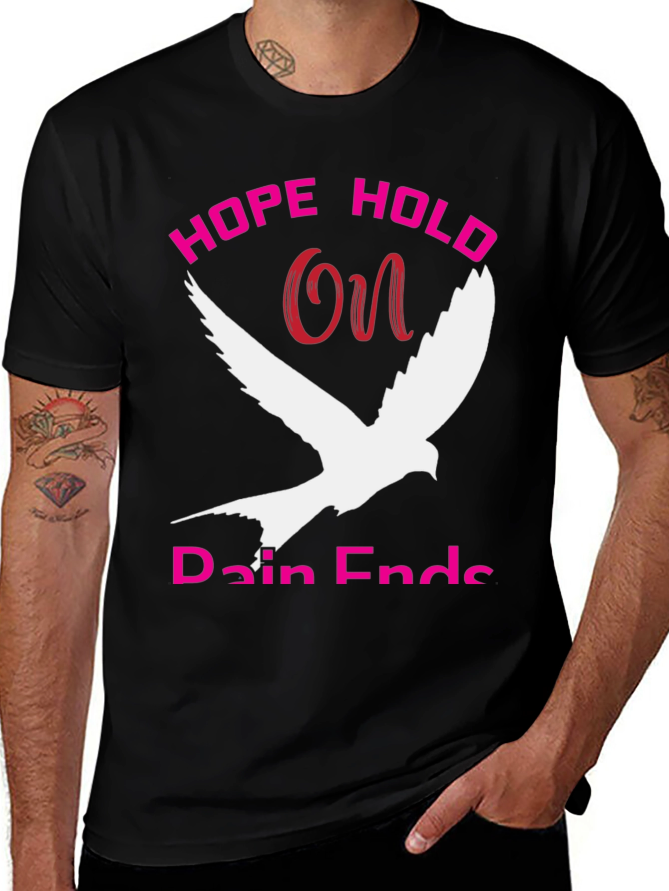 Variant 12 of Hope Hold On Dove Graphic T-Shirt
