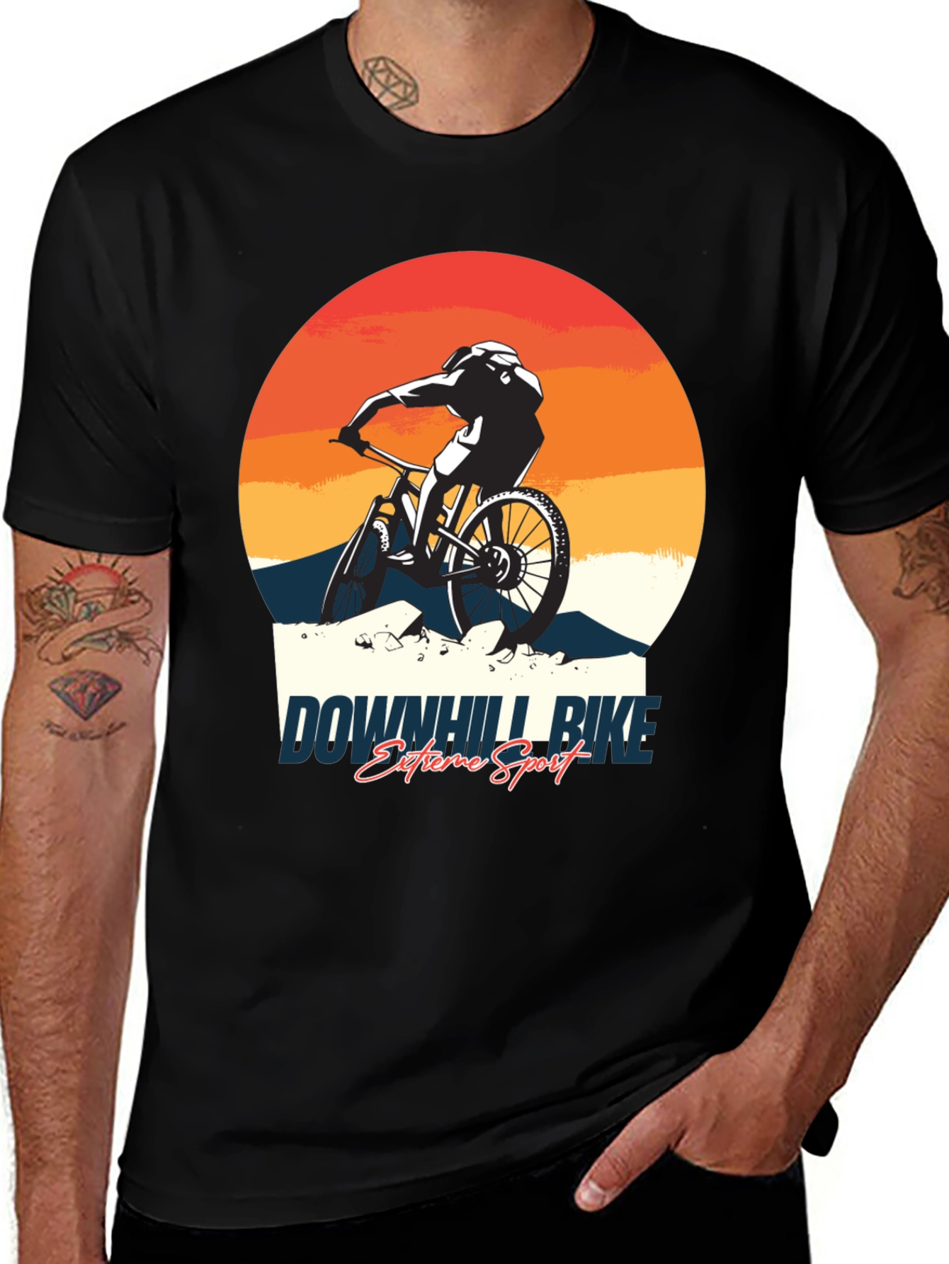 Variant 25 of Downhill Bike Extreme Sport T-Shirt