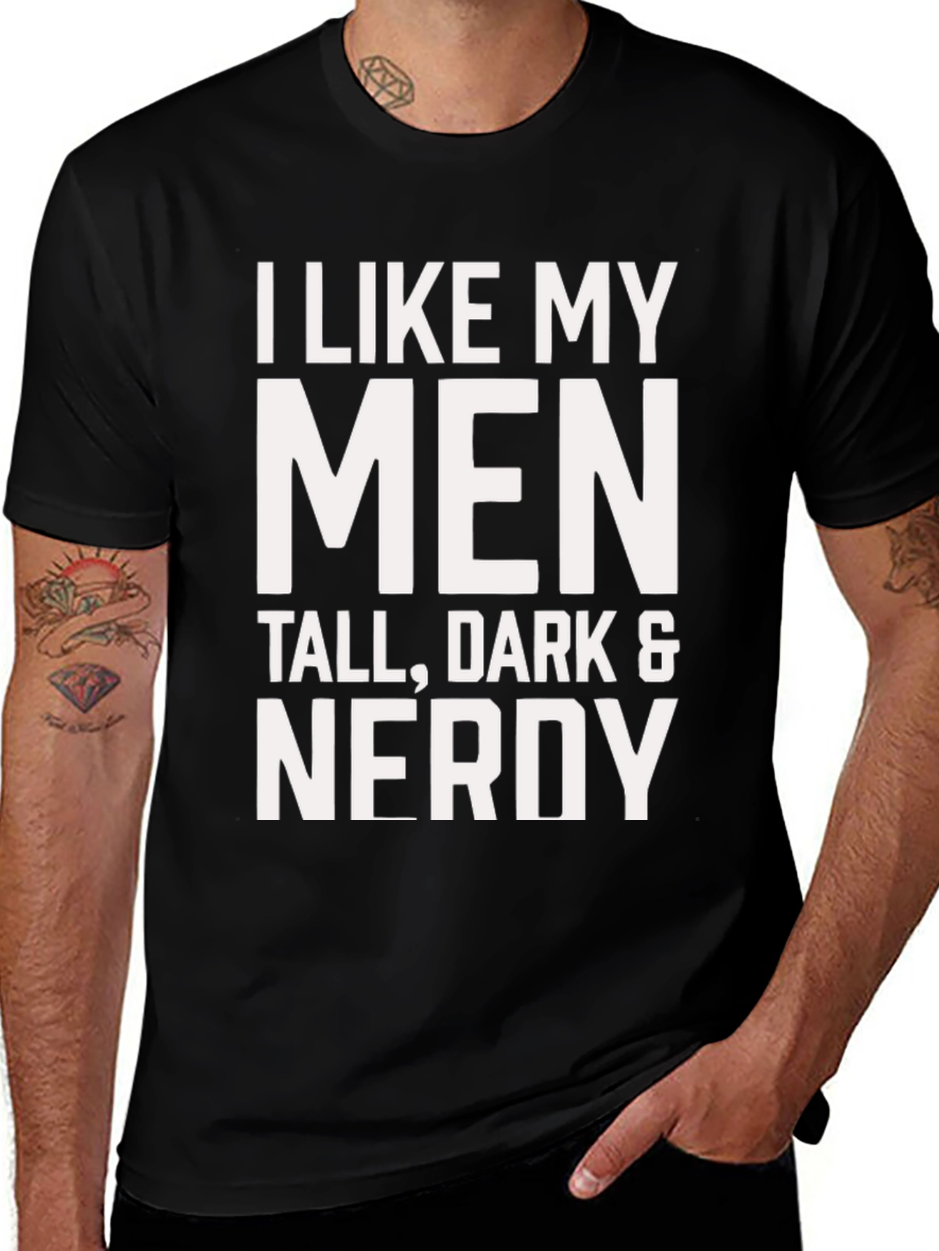 Variant 12 of I Like My Men Nerdy Graphic T-Shirt