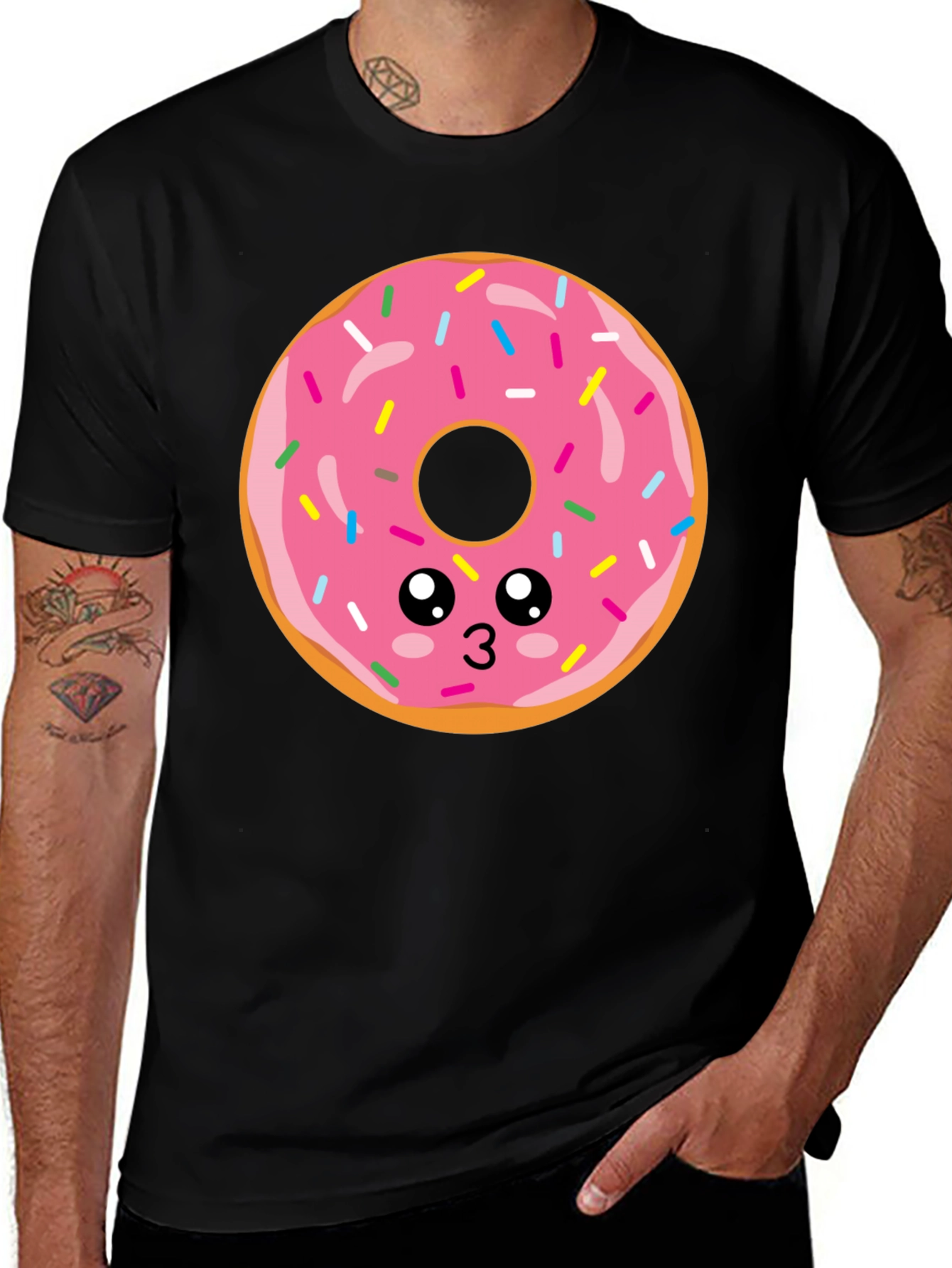 Variant 6 of Kawaii Donut T-Shirt - Cute Graphic Tee