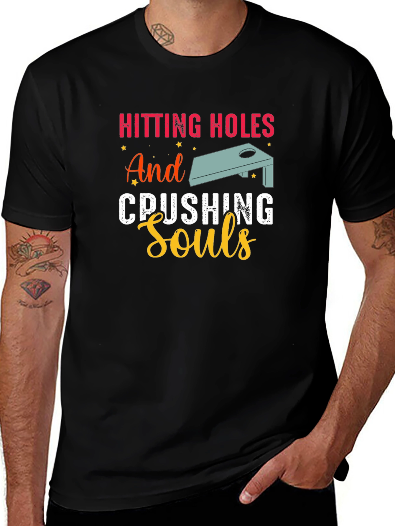 Variant 24 of Hitting Holes and Crushing Souls Black T-Shirt