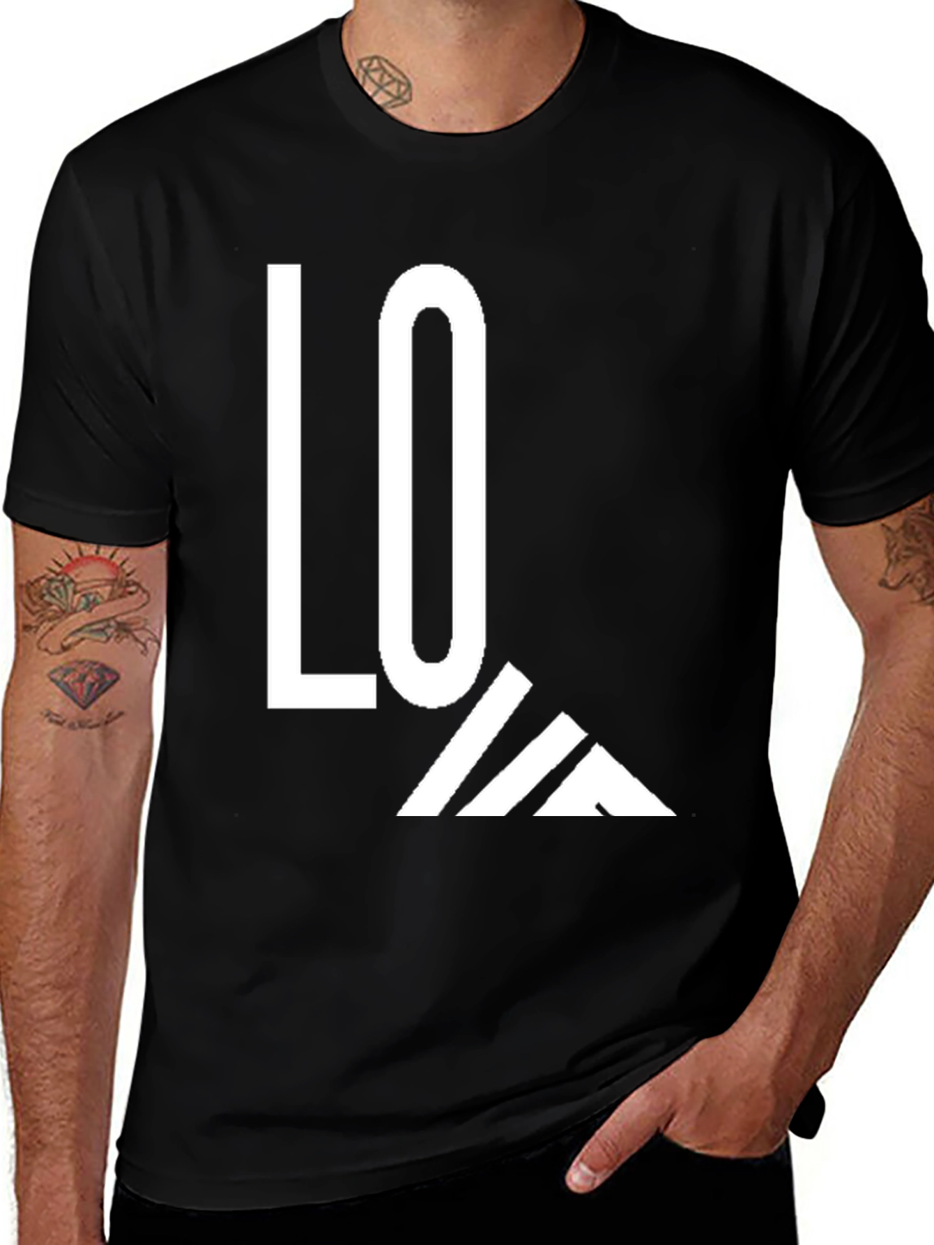 Variant 2 of Love Mountain Graphic Tee - Black