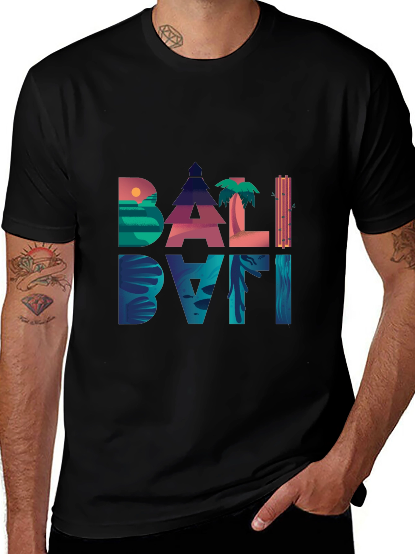 Variant 30 of Bali Vibes Graphic Print T-Shirt