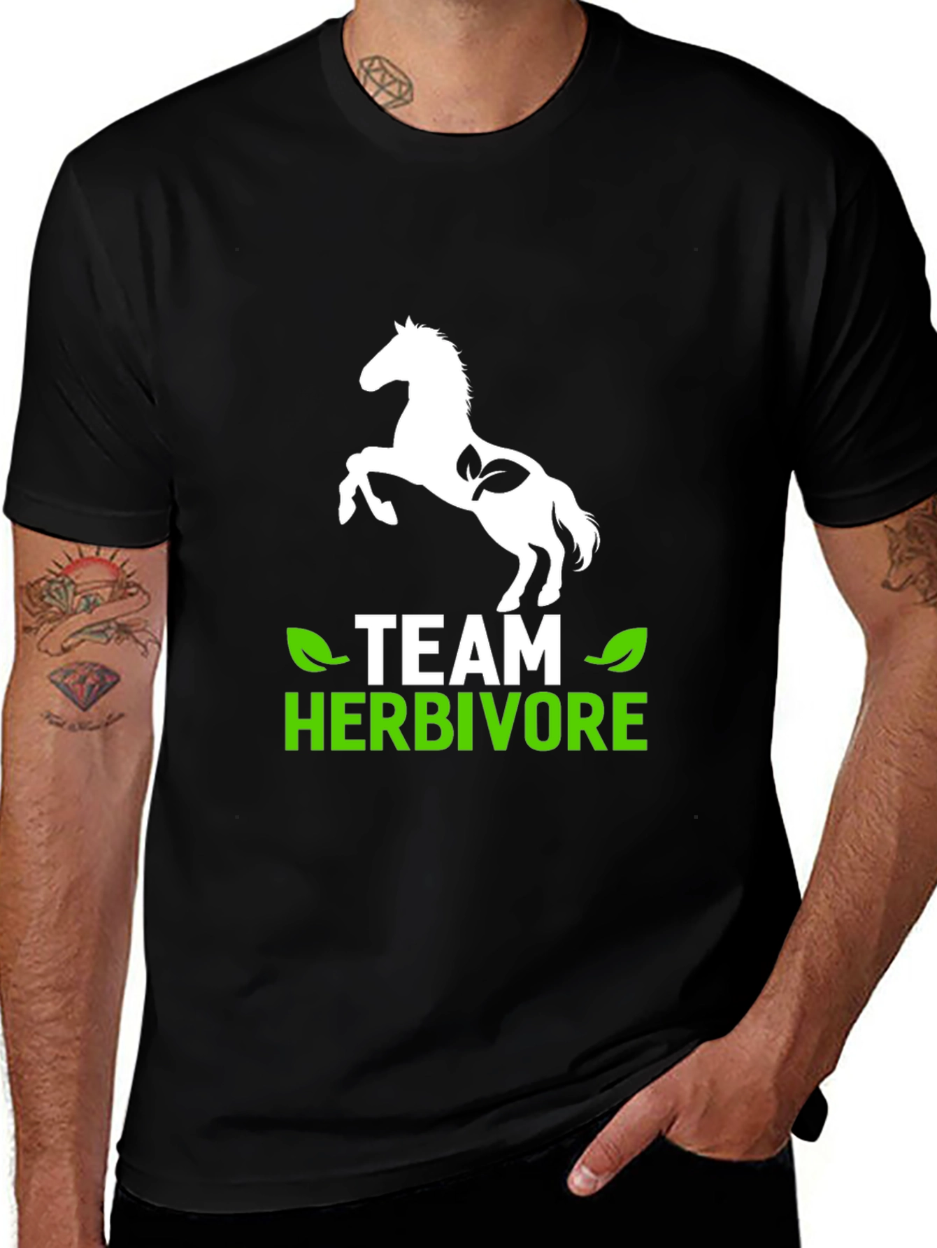 Team Herbivore T-Shirt - Vegetarian Horse