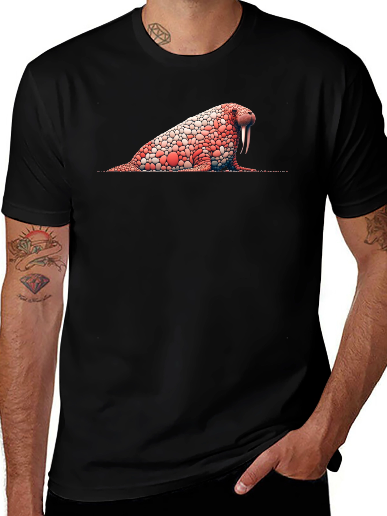 Variant 27 of Walrus Graphic Tee - Unique Animal Print