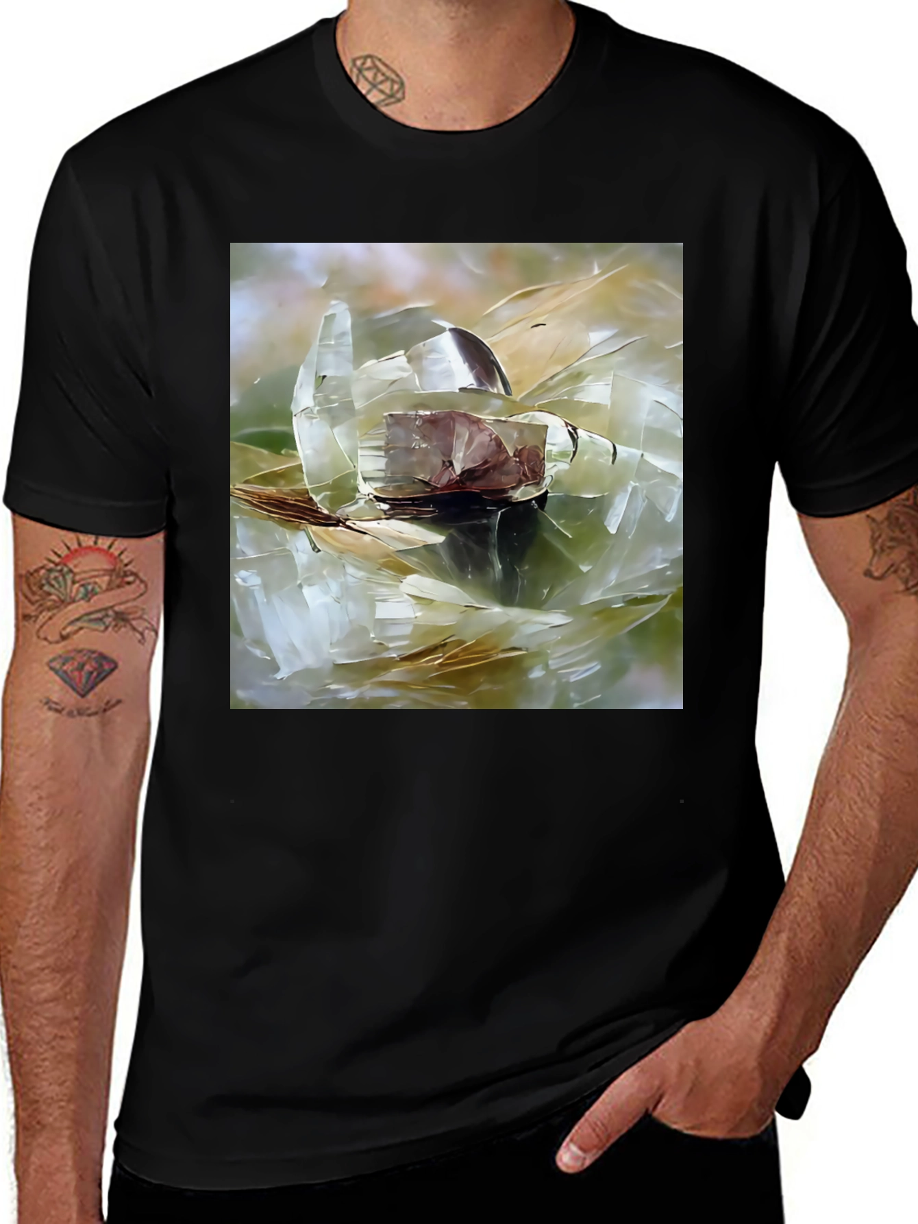 Variant 26 of Abstract Crystal T-Shirt