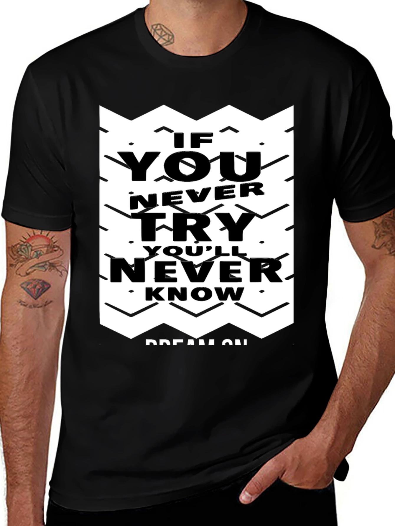 Variant 18 of Motivational Graphic Tee - Never Know