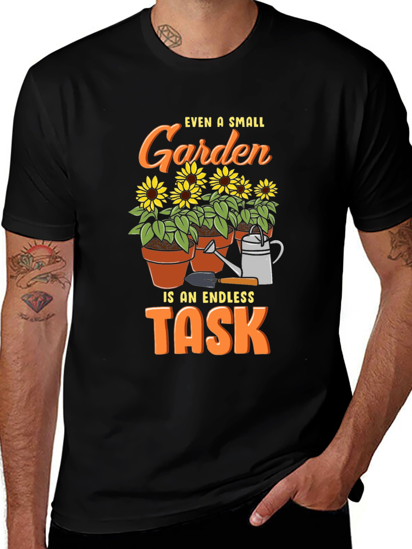 Variant 30 of Gardening Task T-Shirt - Small Garden, Endless Task