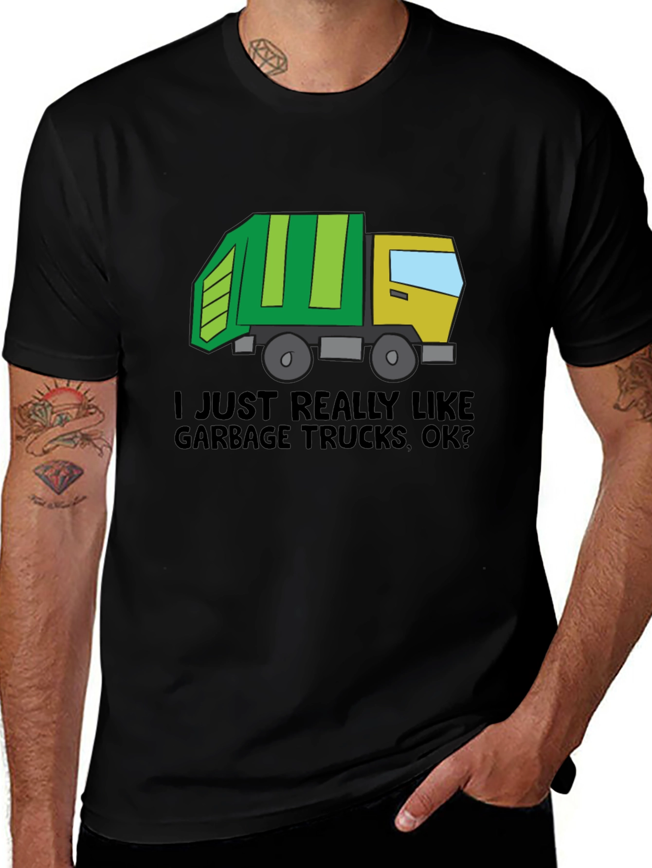 Garbage Truck Fan T-Shirt - I Just Really Like Trucks Tee