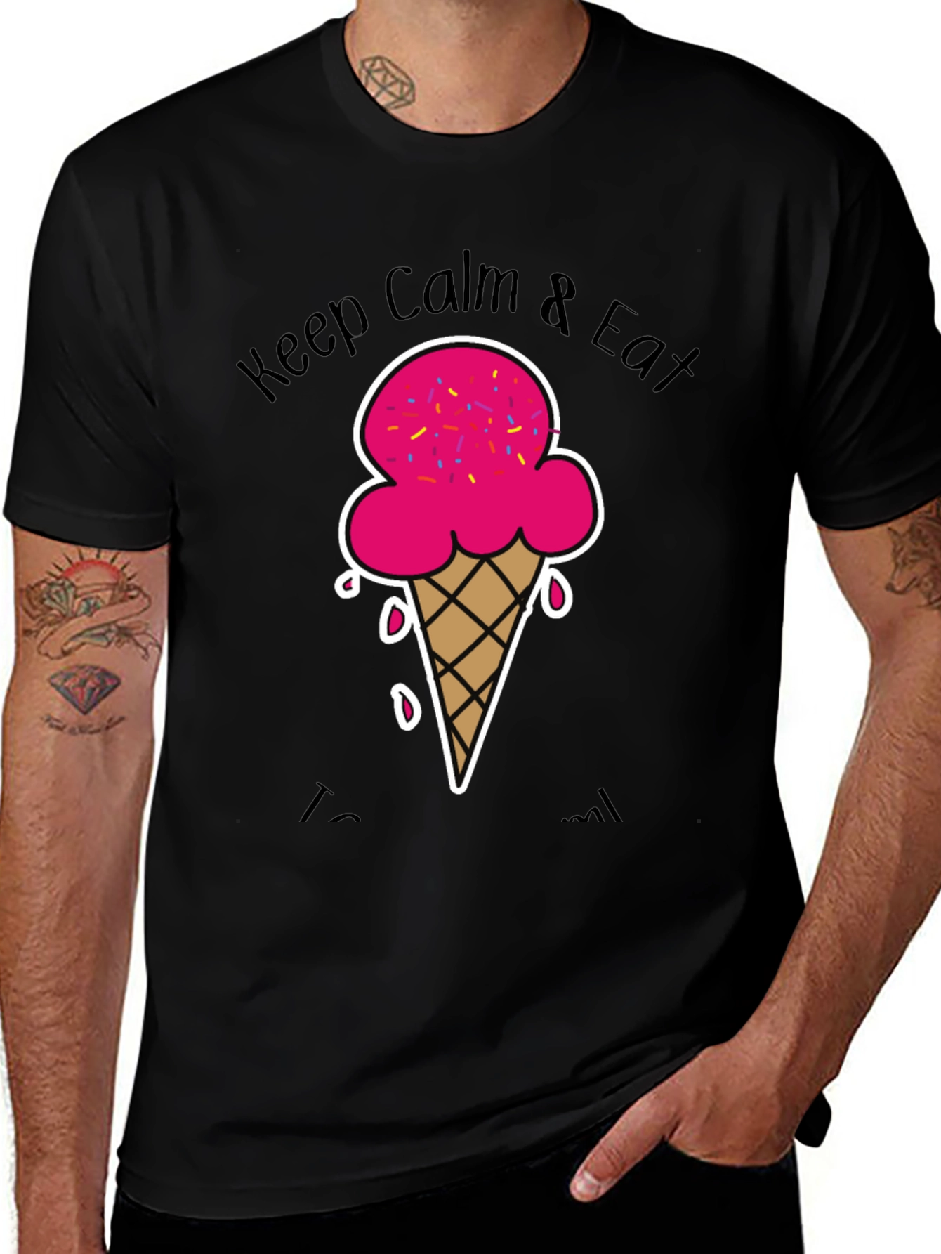 Variant 3 of Keep Calm & Eat Ice Cream T-Shirt