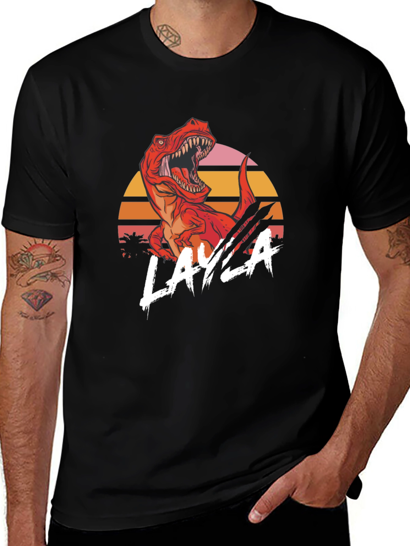 Variant 27 of Retro Dinosaur Layla T-Shirt