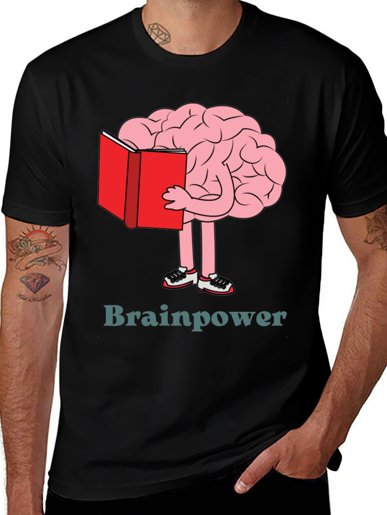 Variant 7 of Brainpower Reading T-Shirt - Smart & Stylish
