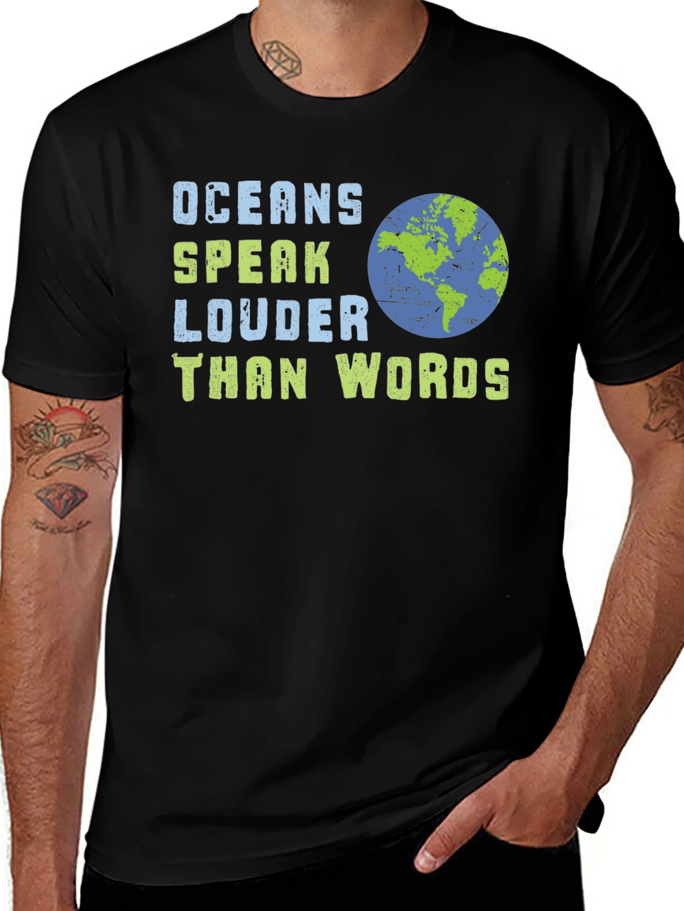 Variant 6 of Oceans Speak Louder Than Words T-Shirt