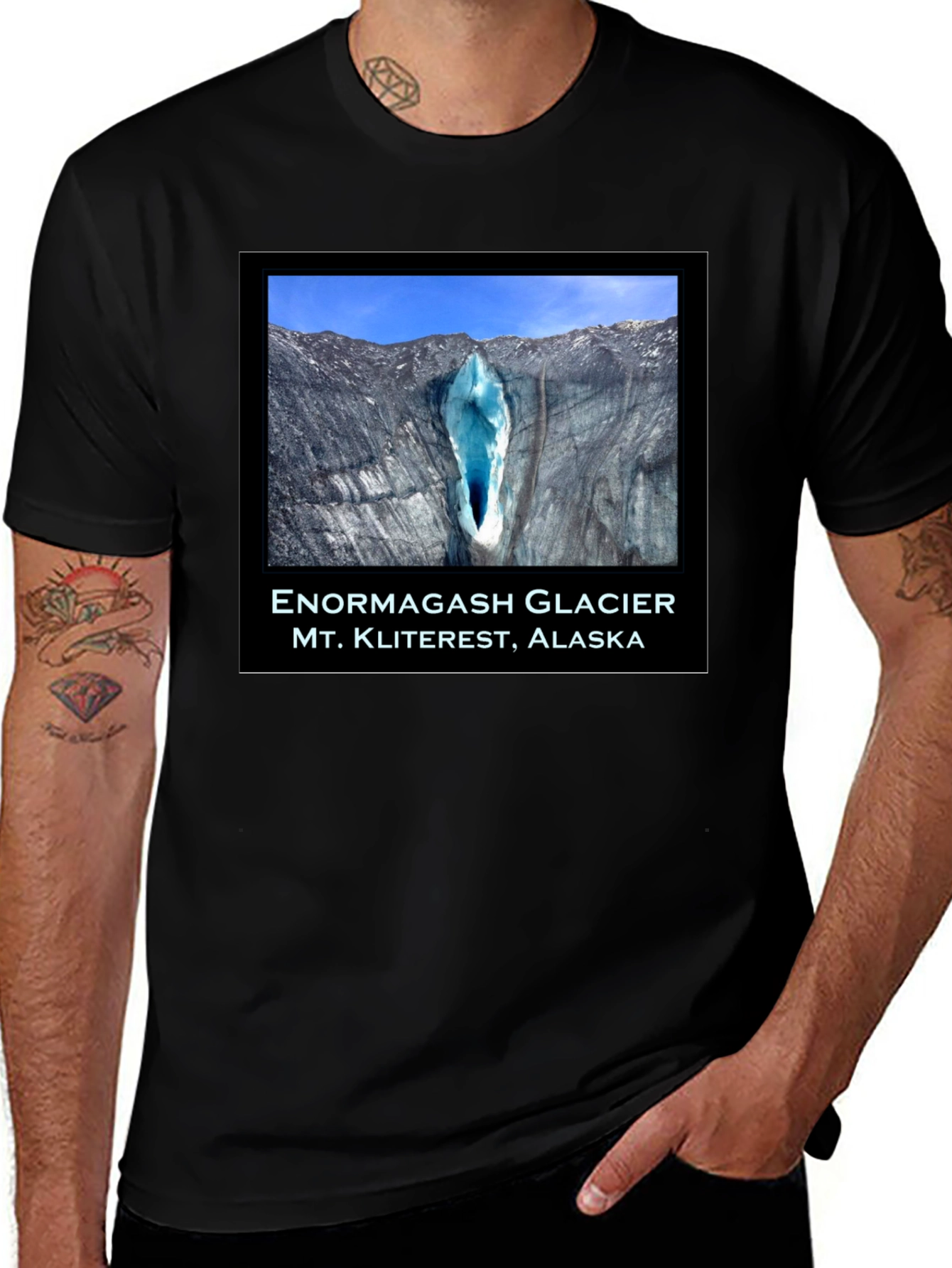 Variant 30 of Enormagash Glacier T-Shirt - Mt. Kliterest Alaska Tee