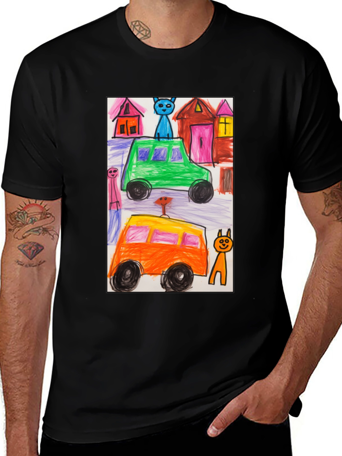Variant 21 of Artwork Graphic Tee - Vivid Colors