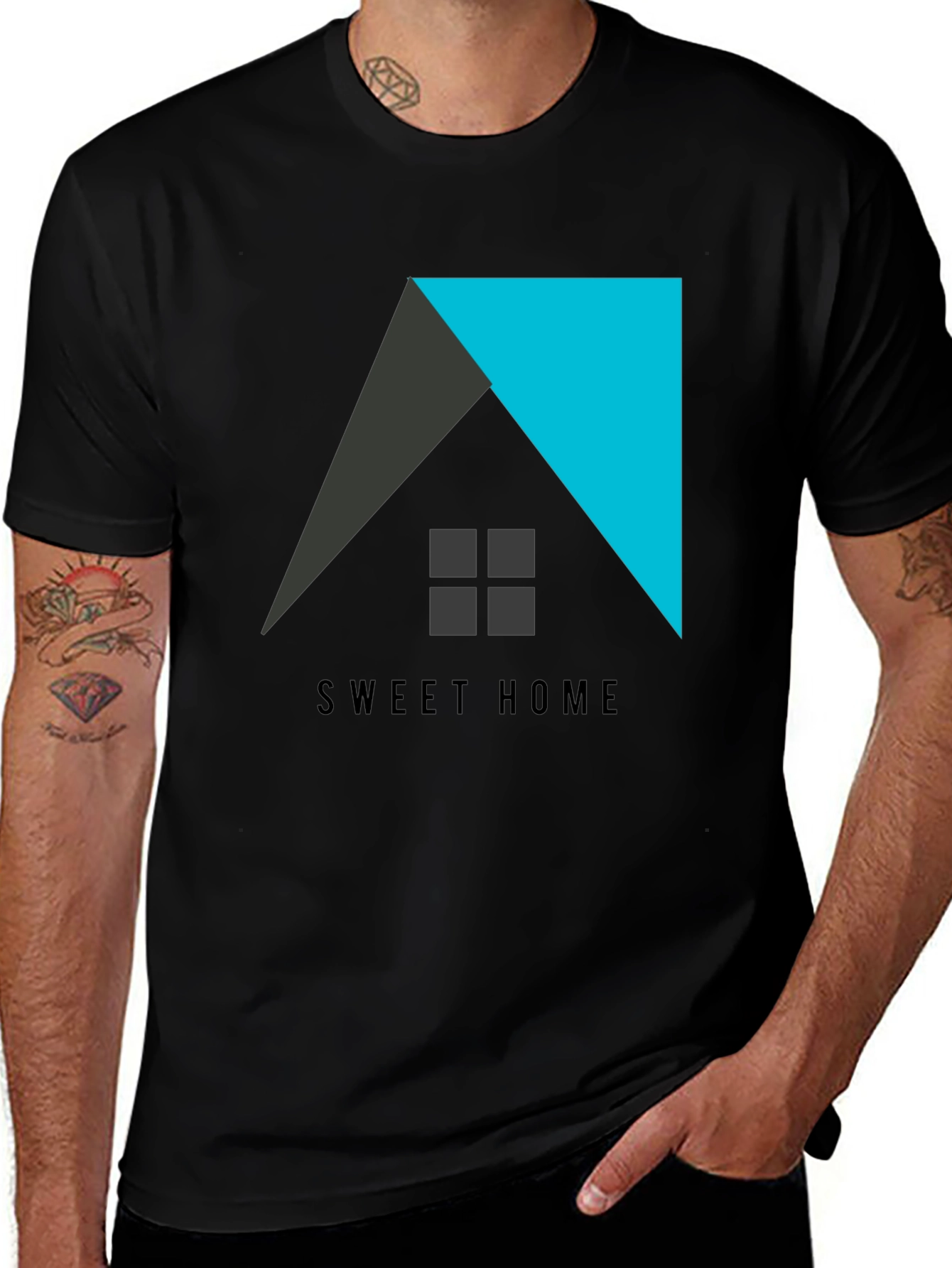 Sweet Home Graphic Tee - Modern Design