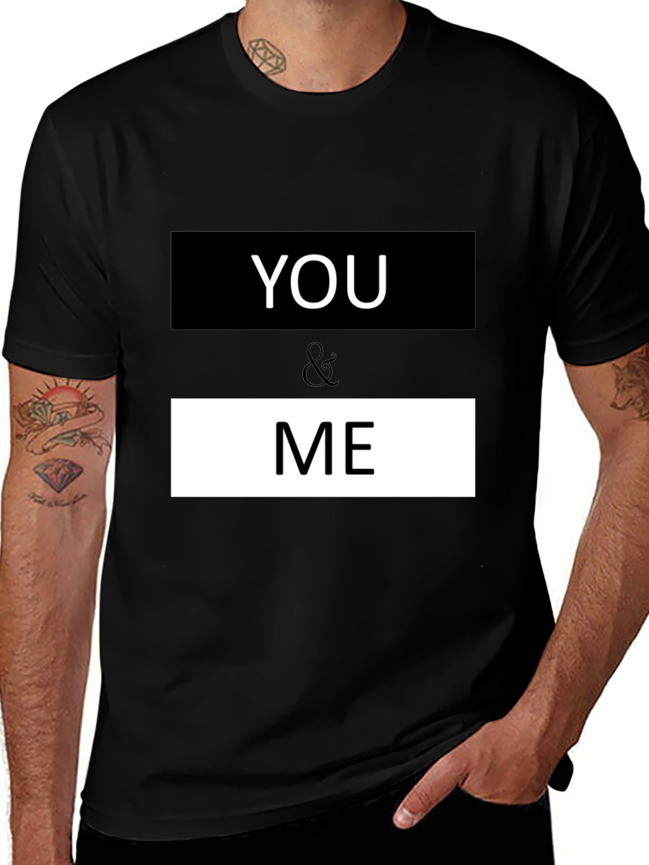 Variant 24 of You & Me Graphic Print Crew Neck T-Shirt