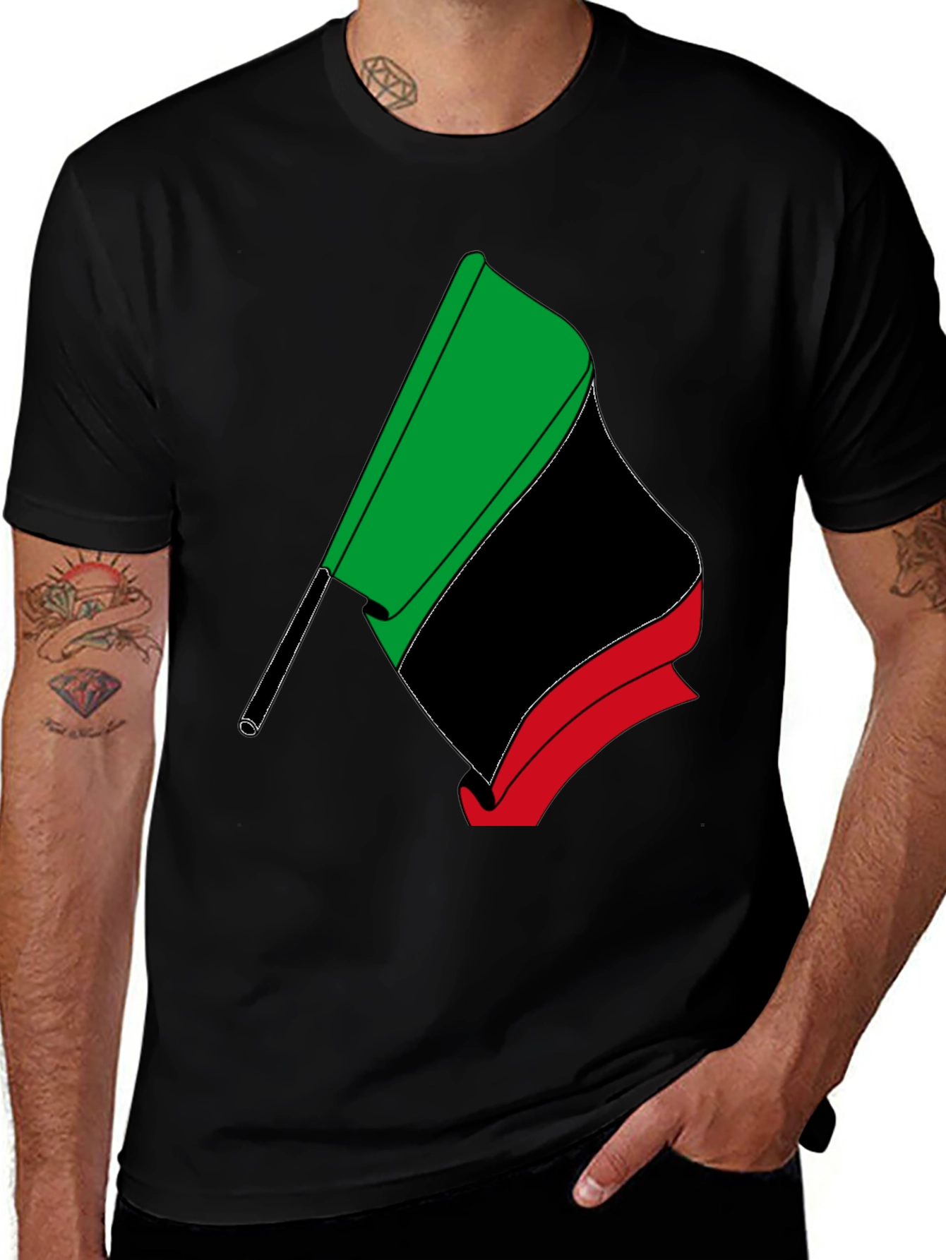 Variant 30 of African Flag T-Shirt - Black Pride