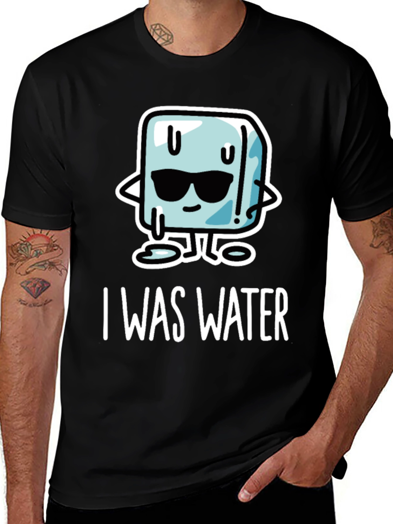 Variant 2 of Cool Ice Cube T-Shirt - I Was Water Graphic Tee