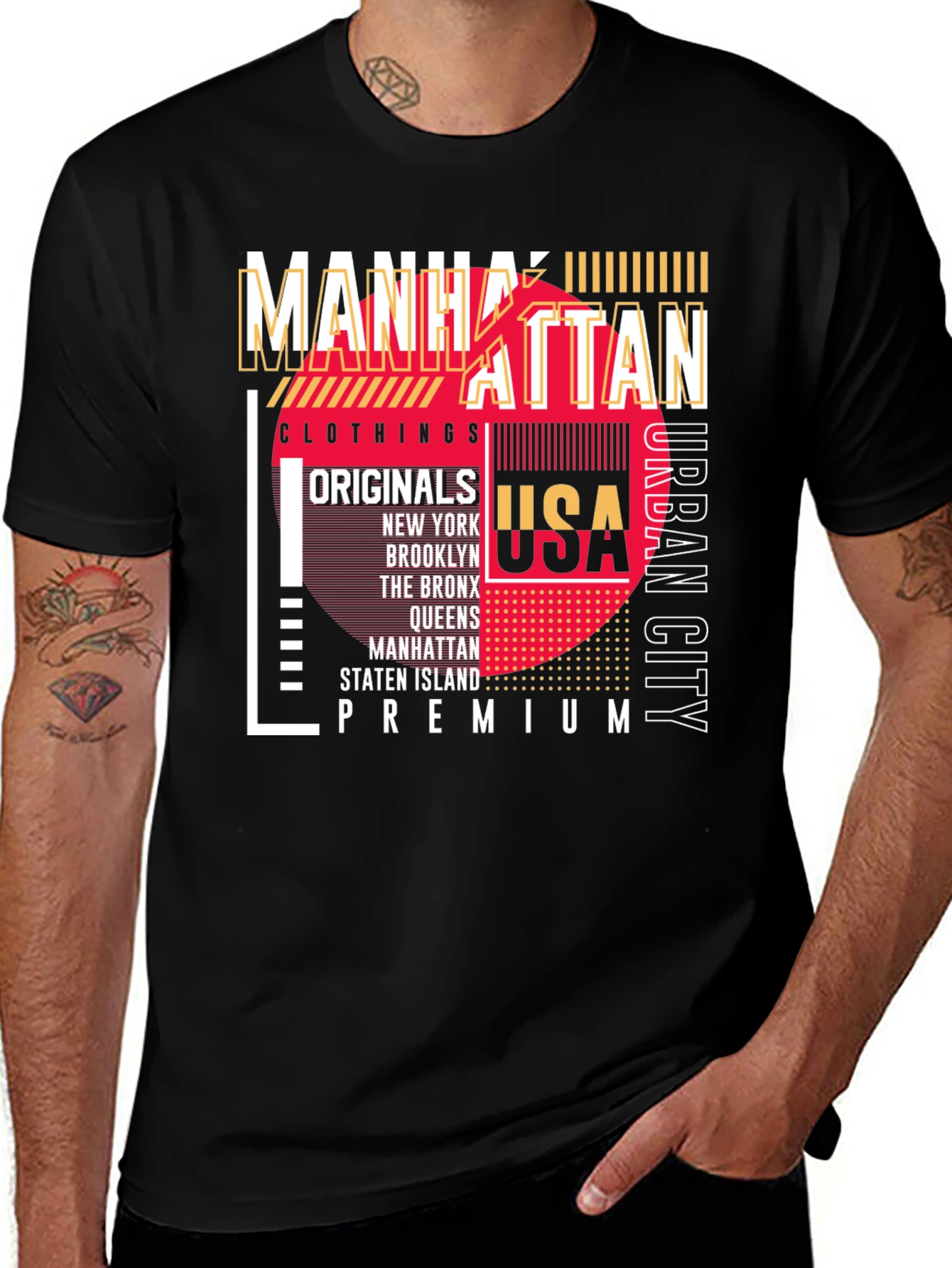 Manhattan Urban City T-Shirt | Premium Cotton