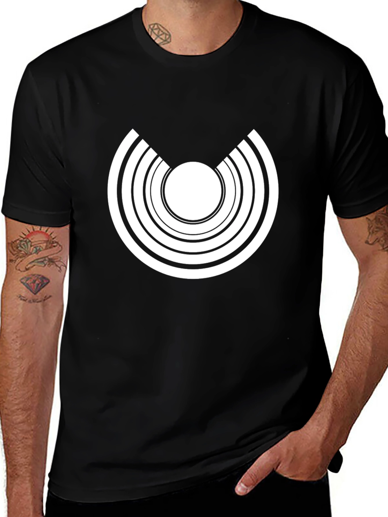 Variant 19 of Abstract Graphic Black Tee
