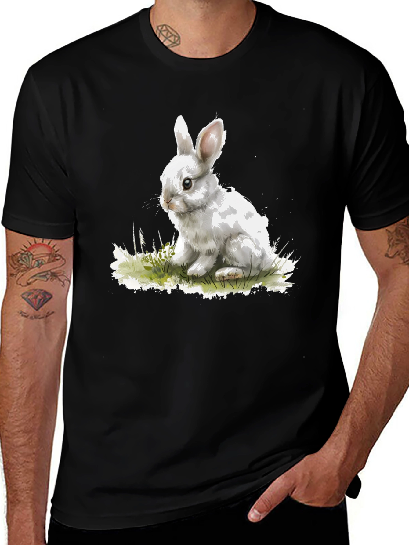 Variant 22 of Cute Bunny Rabbit Graphic Tee