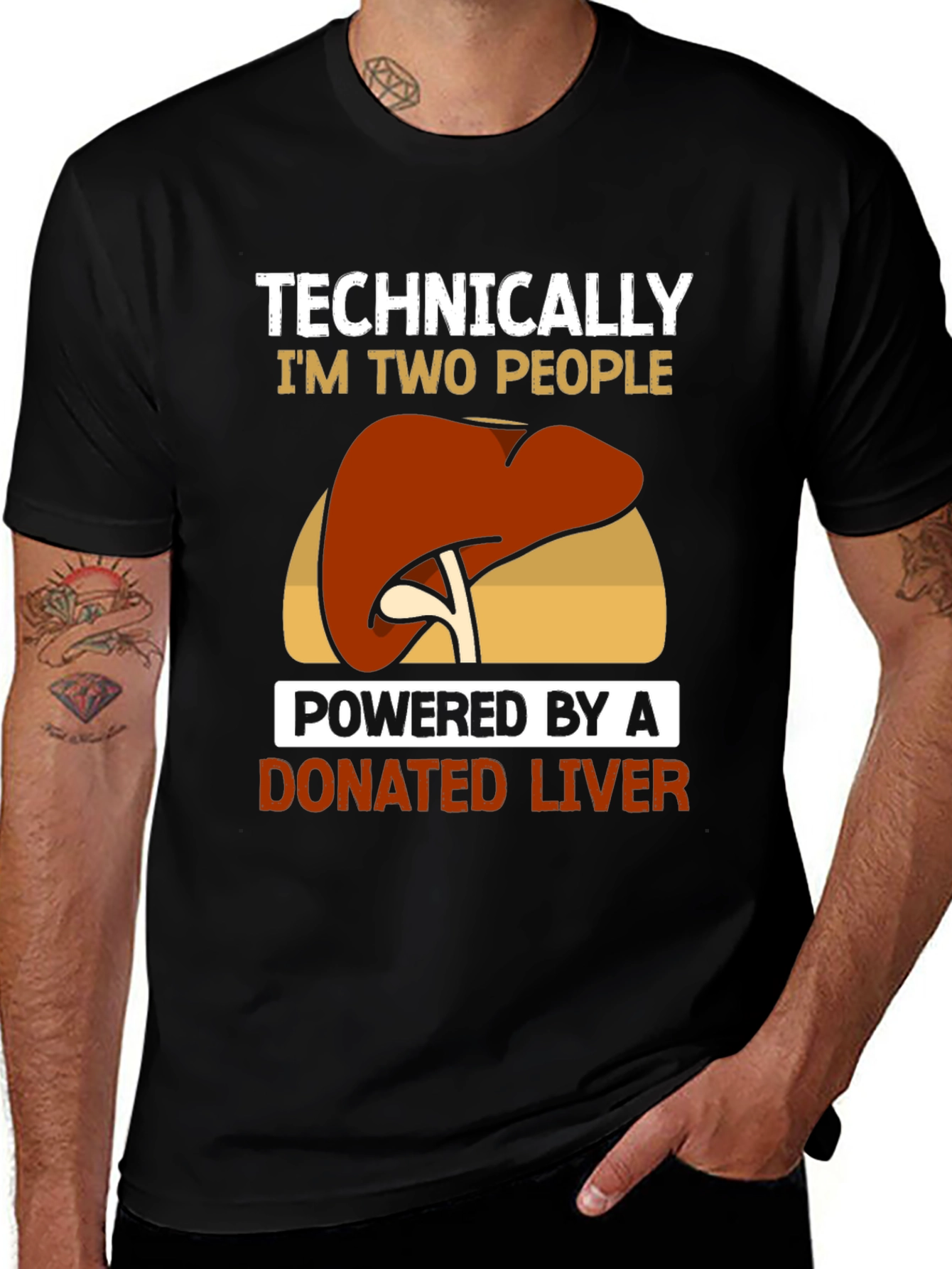 Variant 15 of Technically Two People Donated Liver T-Shirt