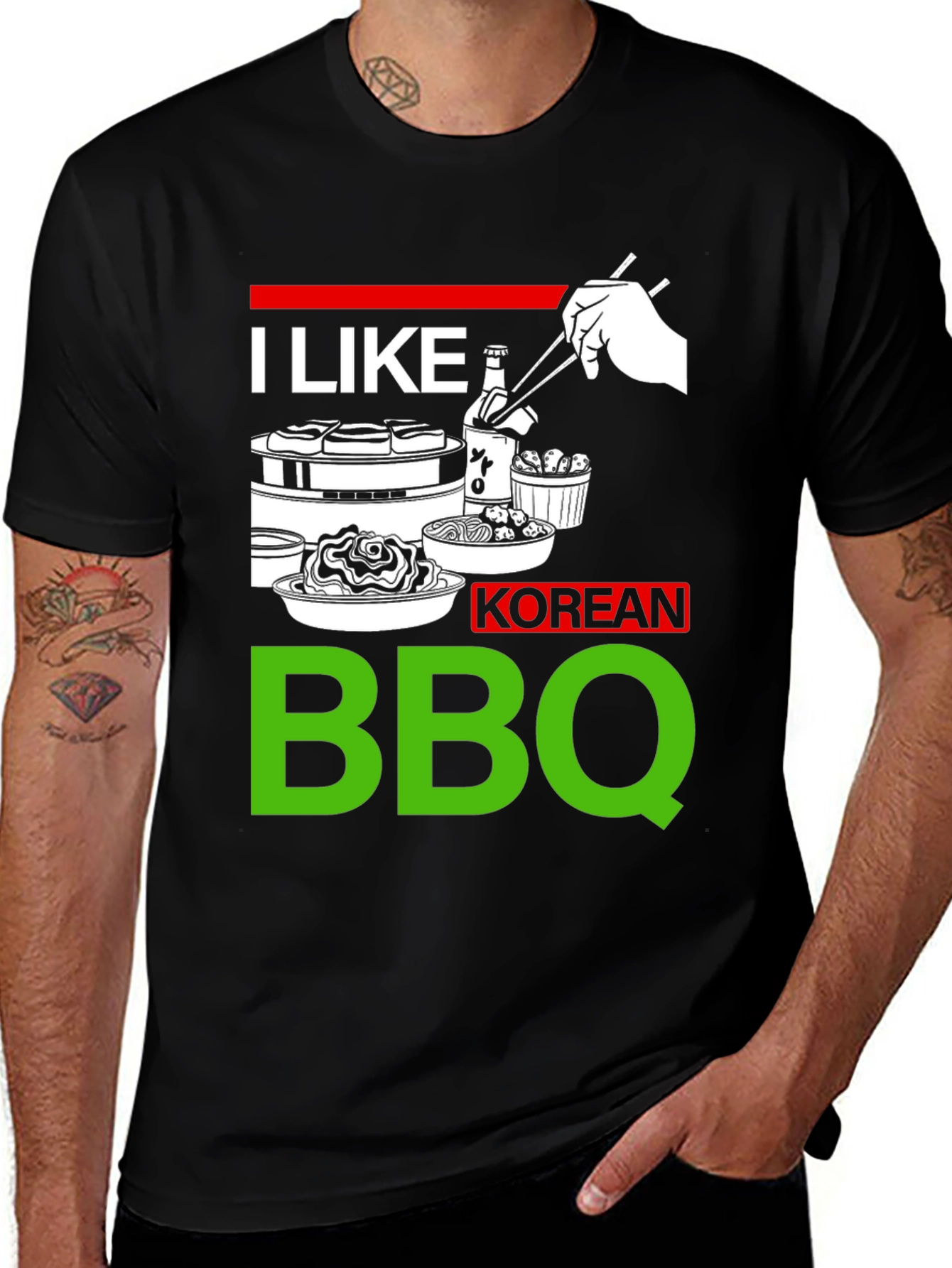 I Like Korean BBQ T-Shirt - Unique Graphic Tee