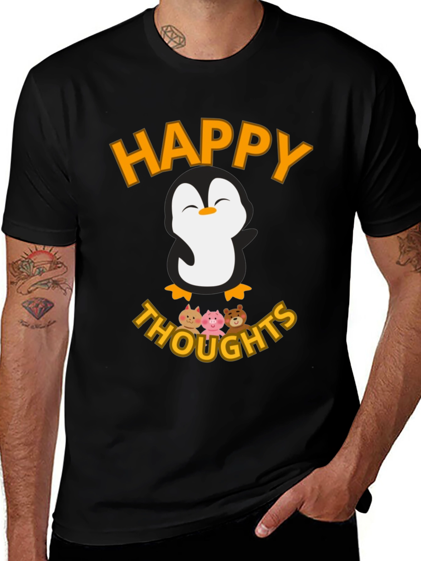 Variant 24 of Happy Thoughts Penguin Graphic T-Shirt