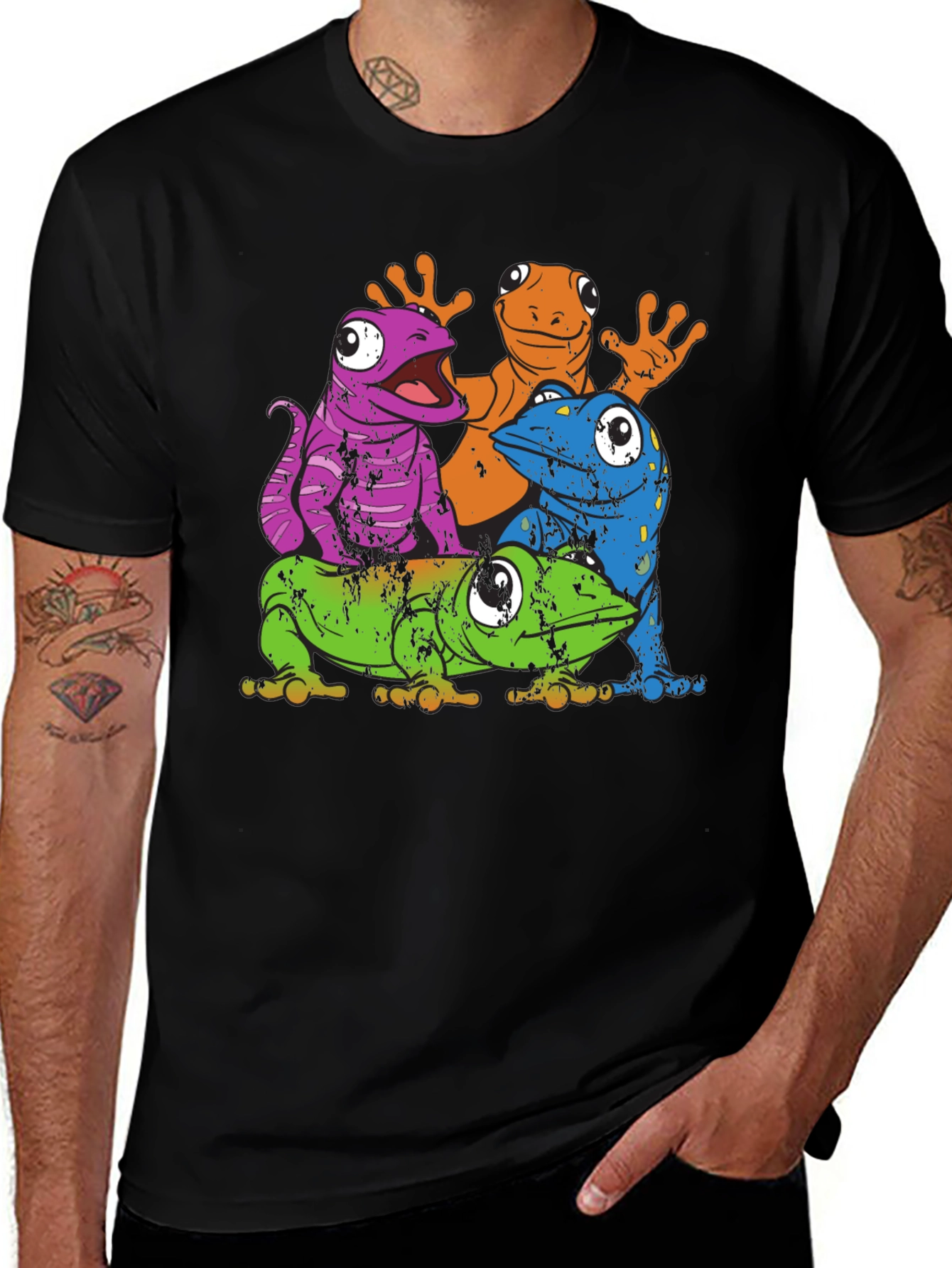 Variant 24 of Funky Frogs Graphic T-Shirt