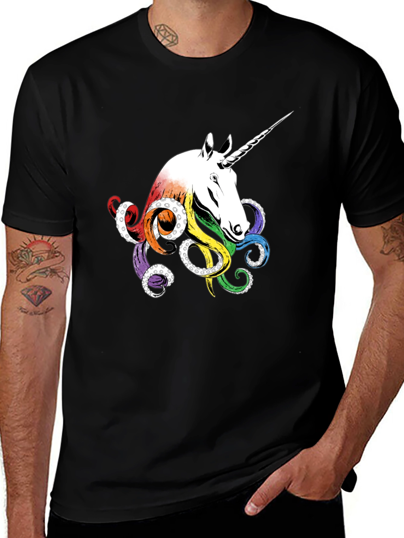 Variant 10 of Unicorn Octopus T-Shirt - Unique Graphic Tee