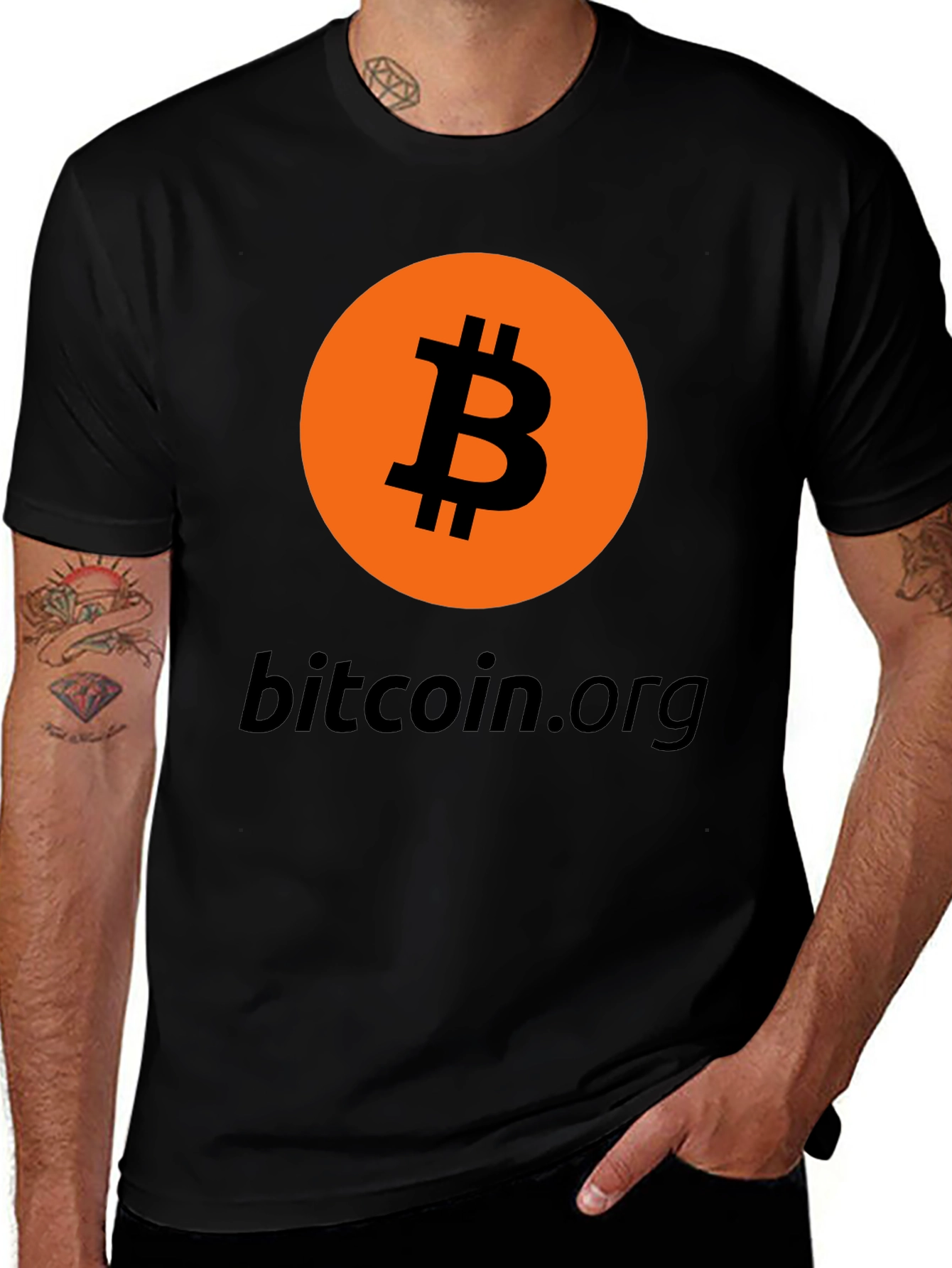 Variant 10 of Bitcoin.org Black Graphic Tee