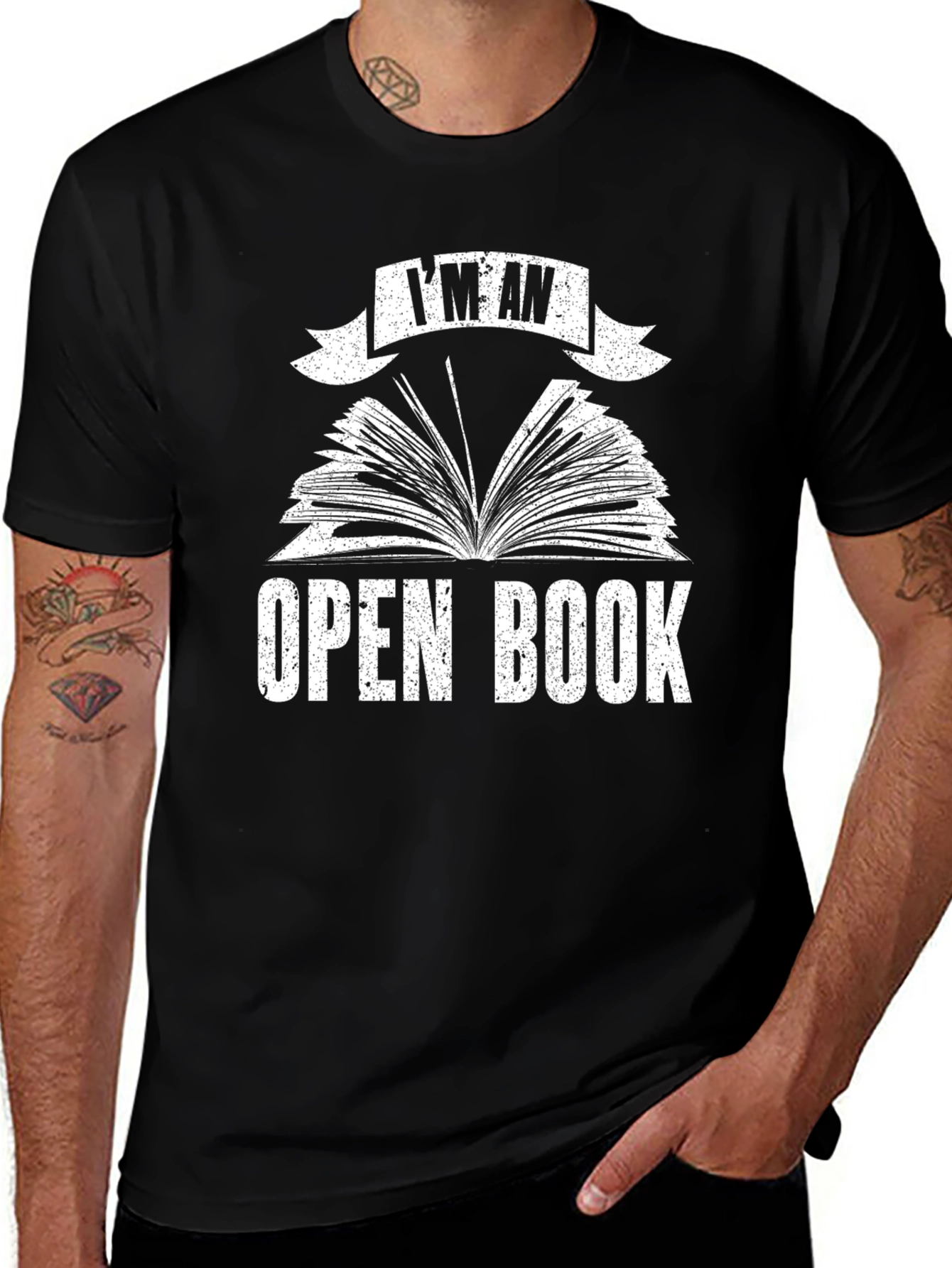 Variant 28 of I'm An Open Book Graphic T-Shirt