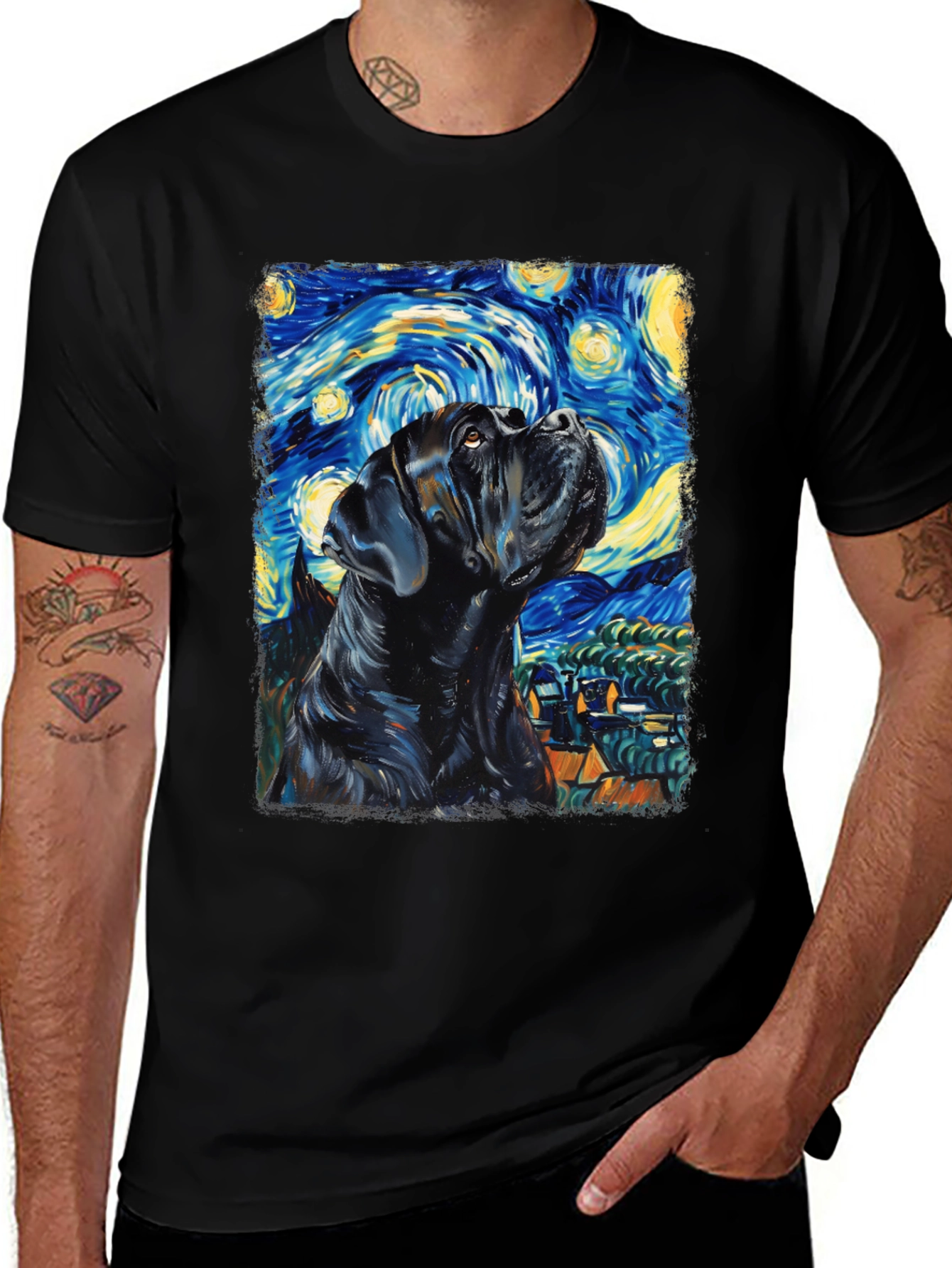 Starry Night Cane Corso T-Shirt