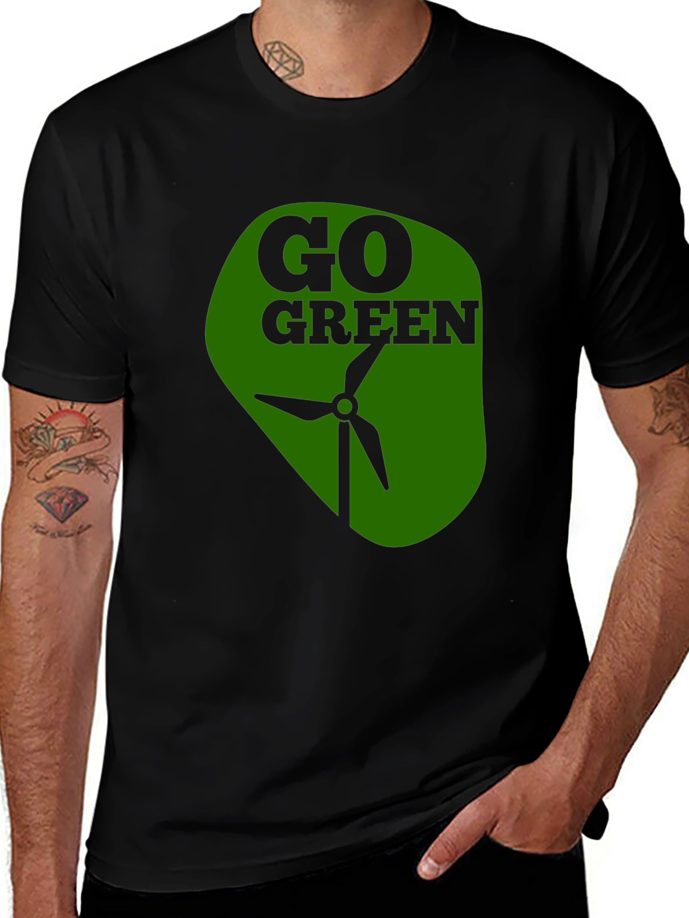 Go Green T-Shirt - Eco-Friendly Design