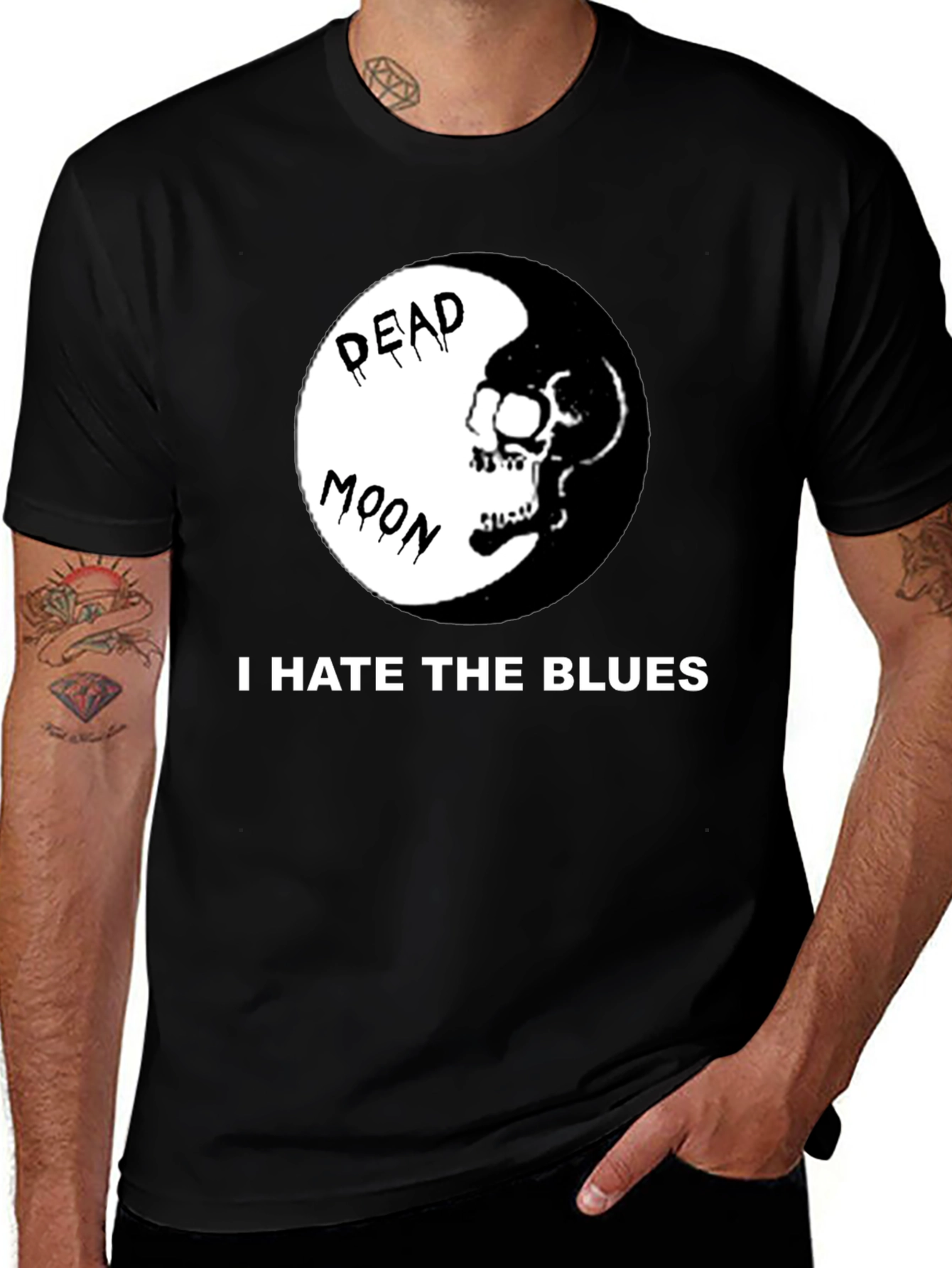 Variant 12 of Dead Moon T-Shirt - I Hate The Blues