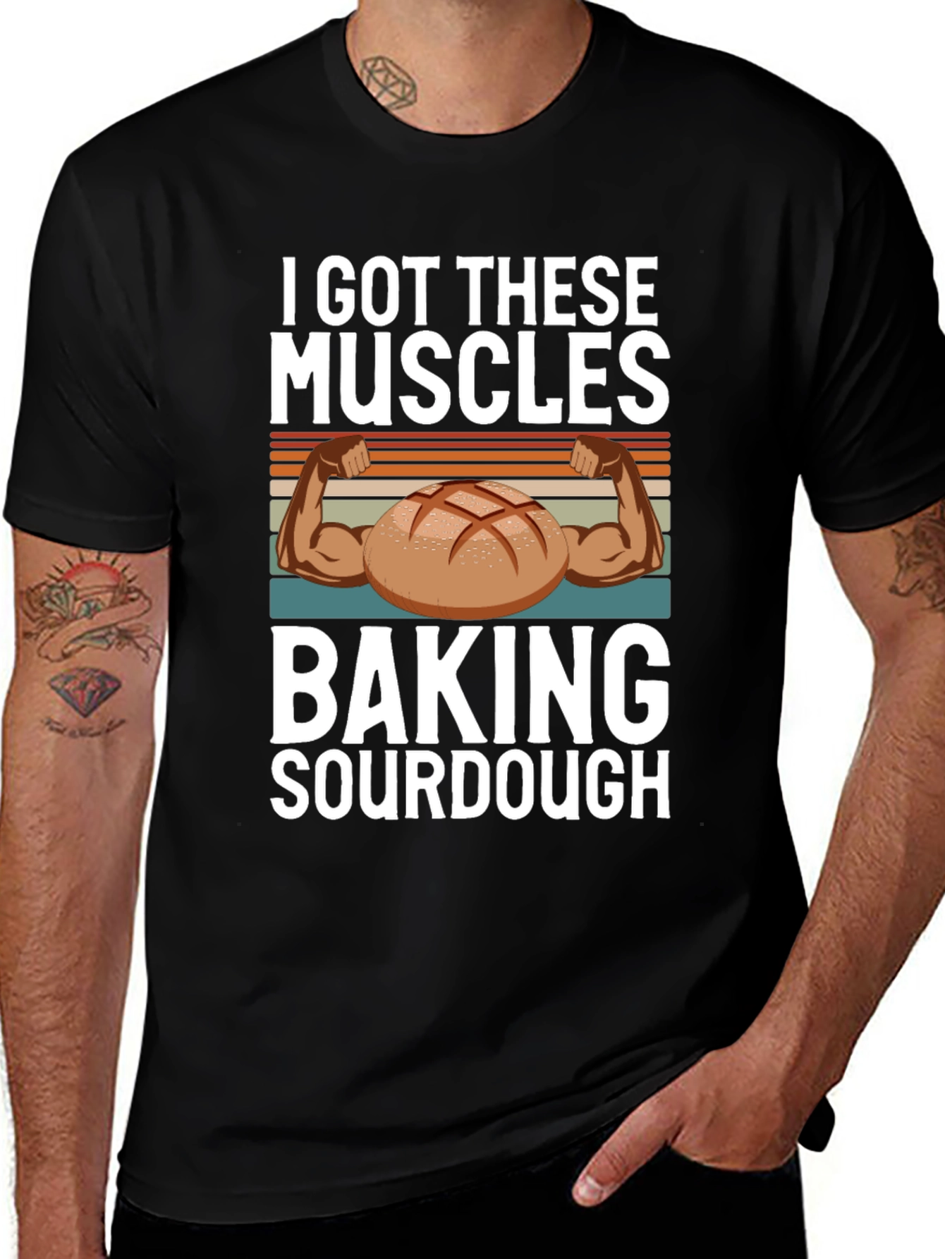Variant 20 of Baking Sourdough Muscle T-Shirt