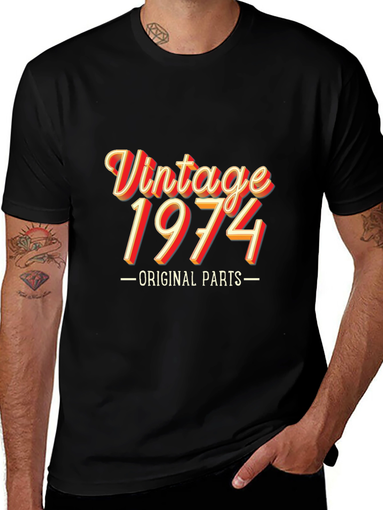Variant 27 of Vintage 1974 Original Parts T-Shirt