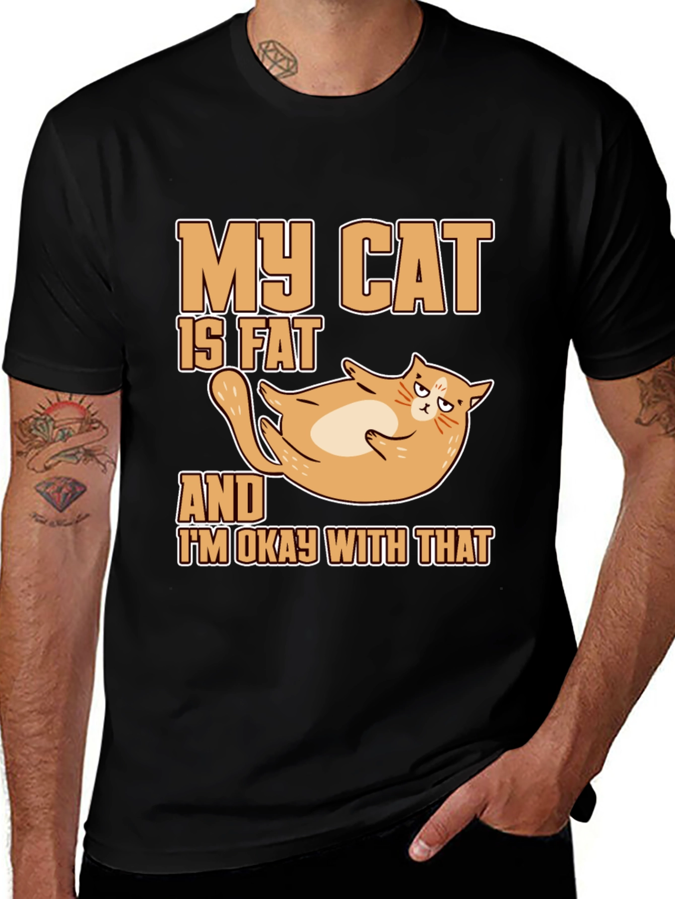 My Cat is Fat T-Shirt - Funny Cat Lover Tee