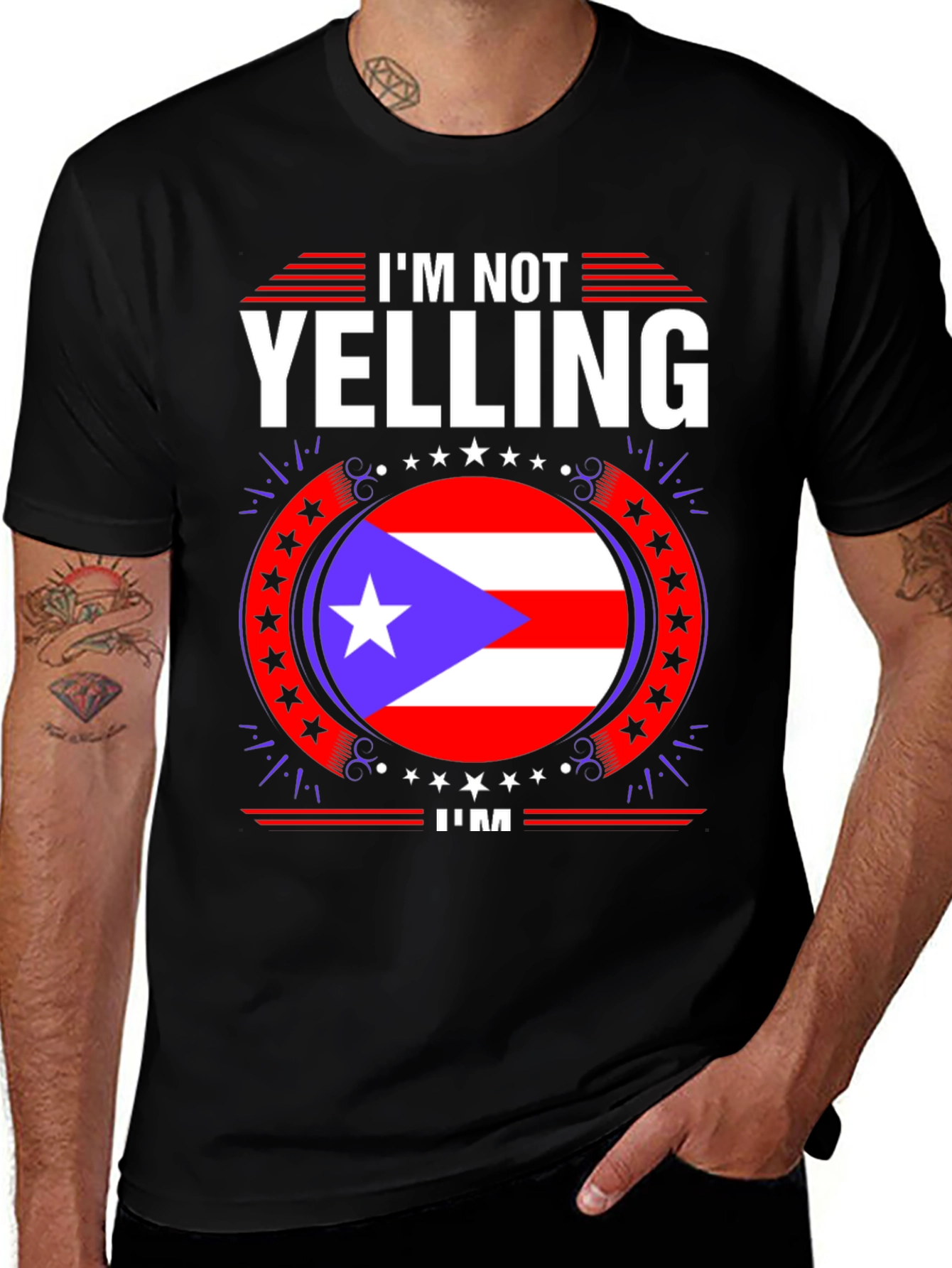 Puerto Rico Pride T-Shirt - I'm Not Yelling!