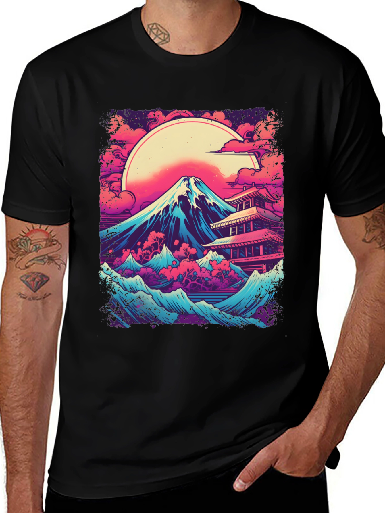 Variant 23 of Mount Fuji Graphic Tee - Vaporwave Japan T-Shirt