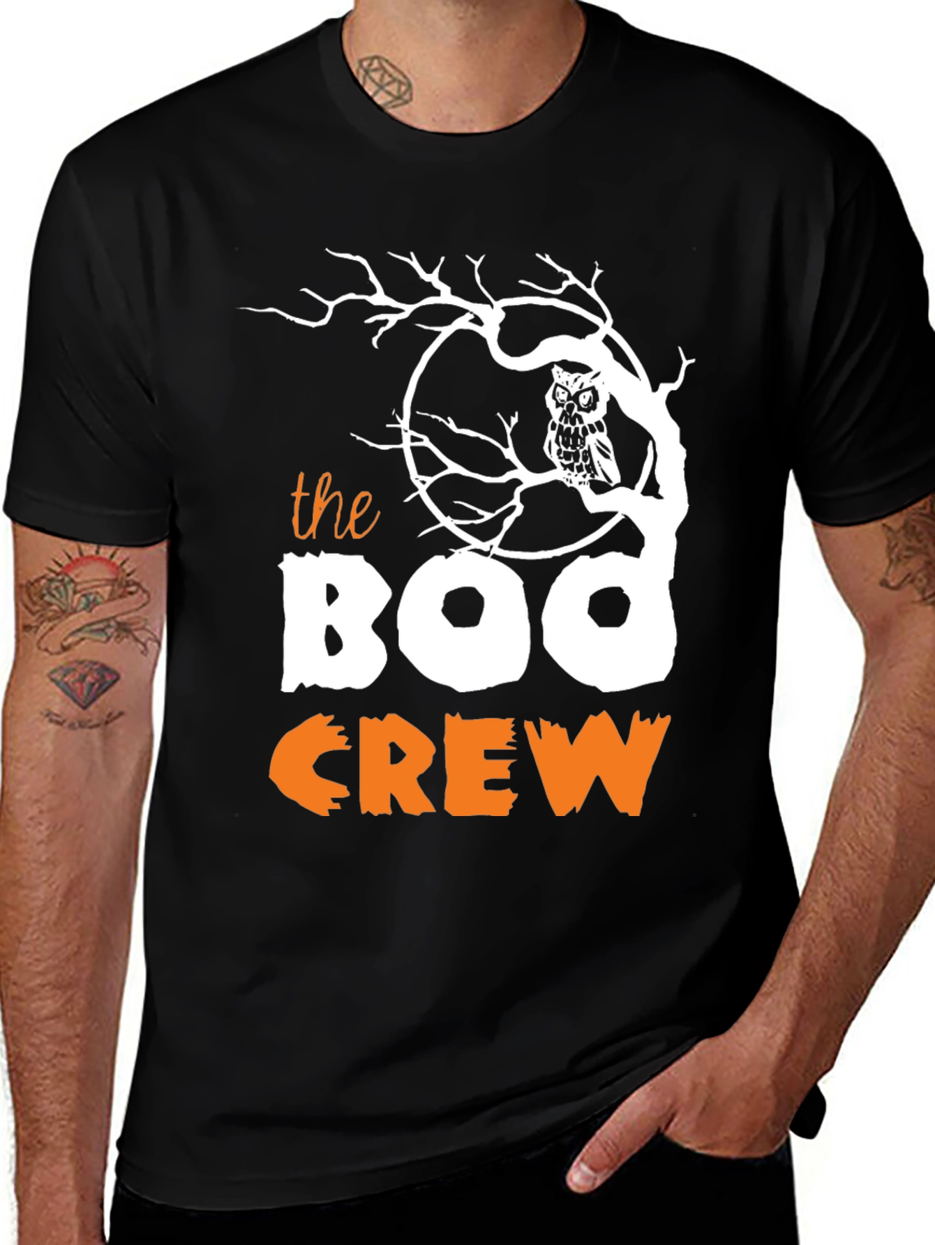 Boo Crew Halloween Graphic T-Shirt