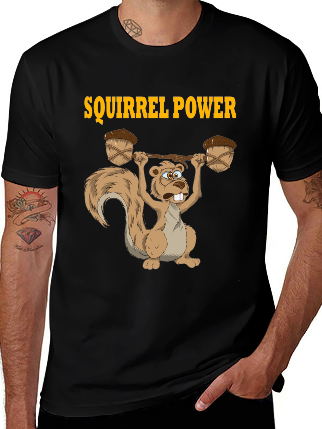 Variant 9 of Squirrel Power T-Shirt - Funny Animal Design