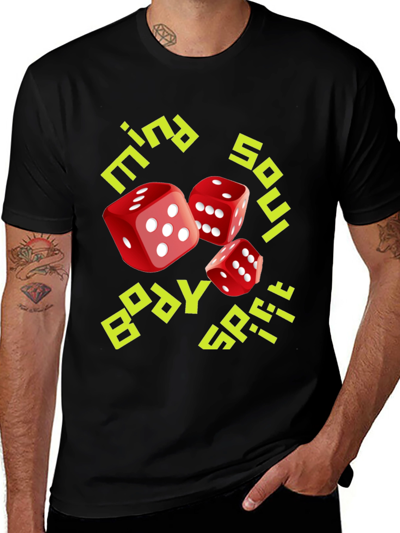Dice Graphic T-Shirt - Tiny Soul Body Spiff