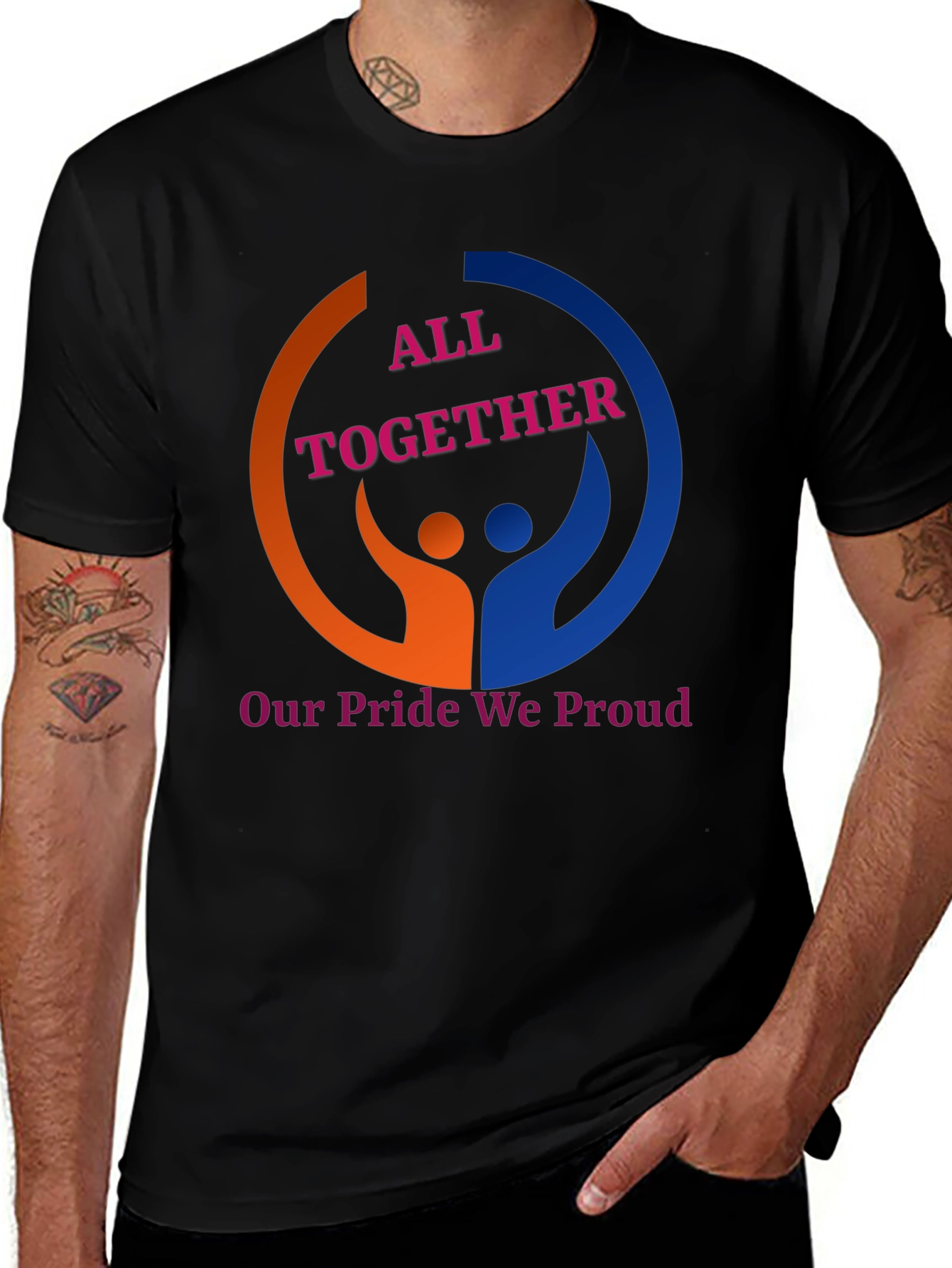 Variant 12 of All Together Pride Graphic Tee