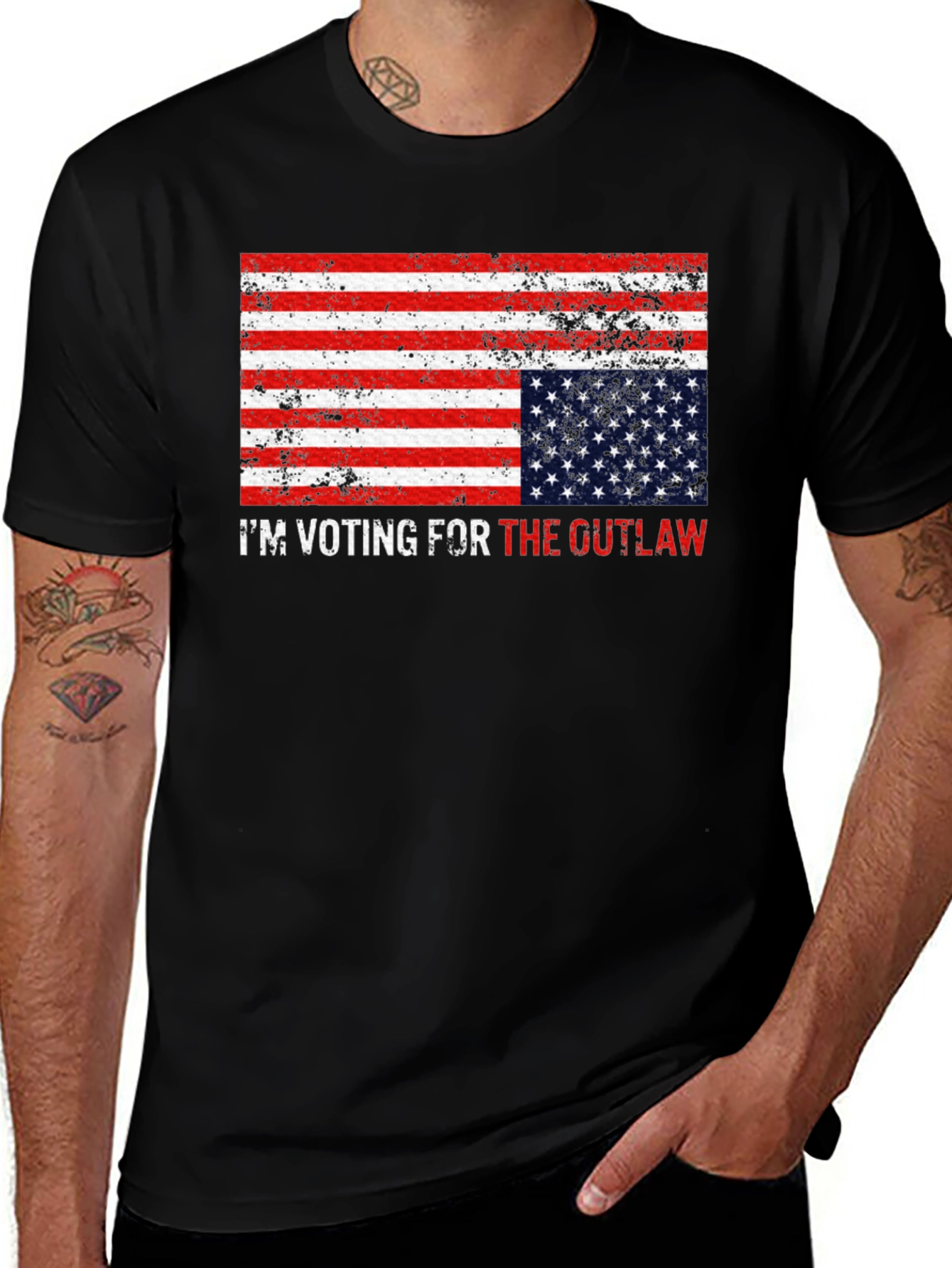 Variant 6 of The Outlaw Patriotic T-Shirt