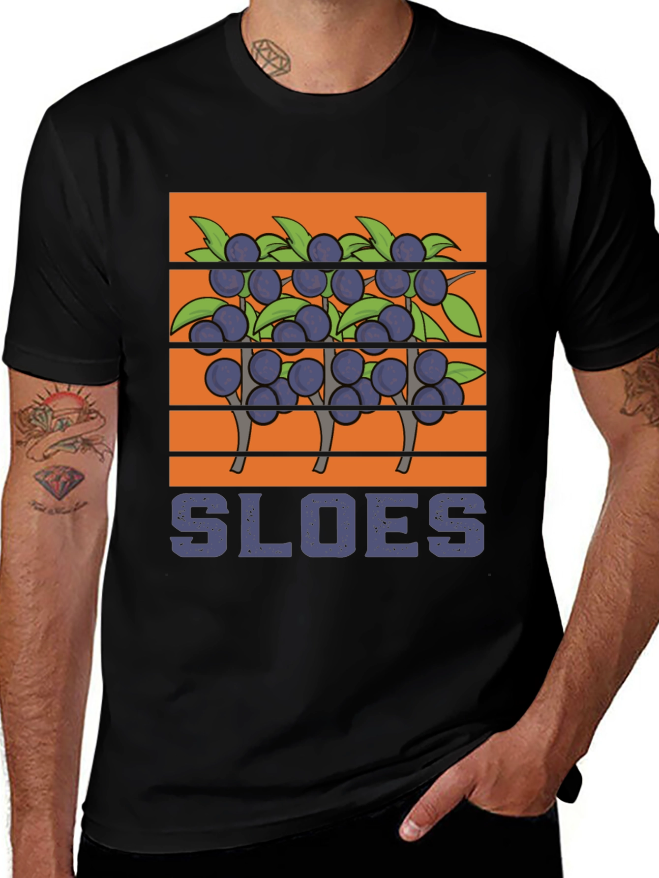 Variant 4 of Sloes Graphic Tee - Unique Fruit Design T-Shirt